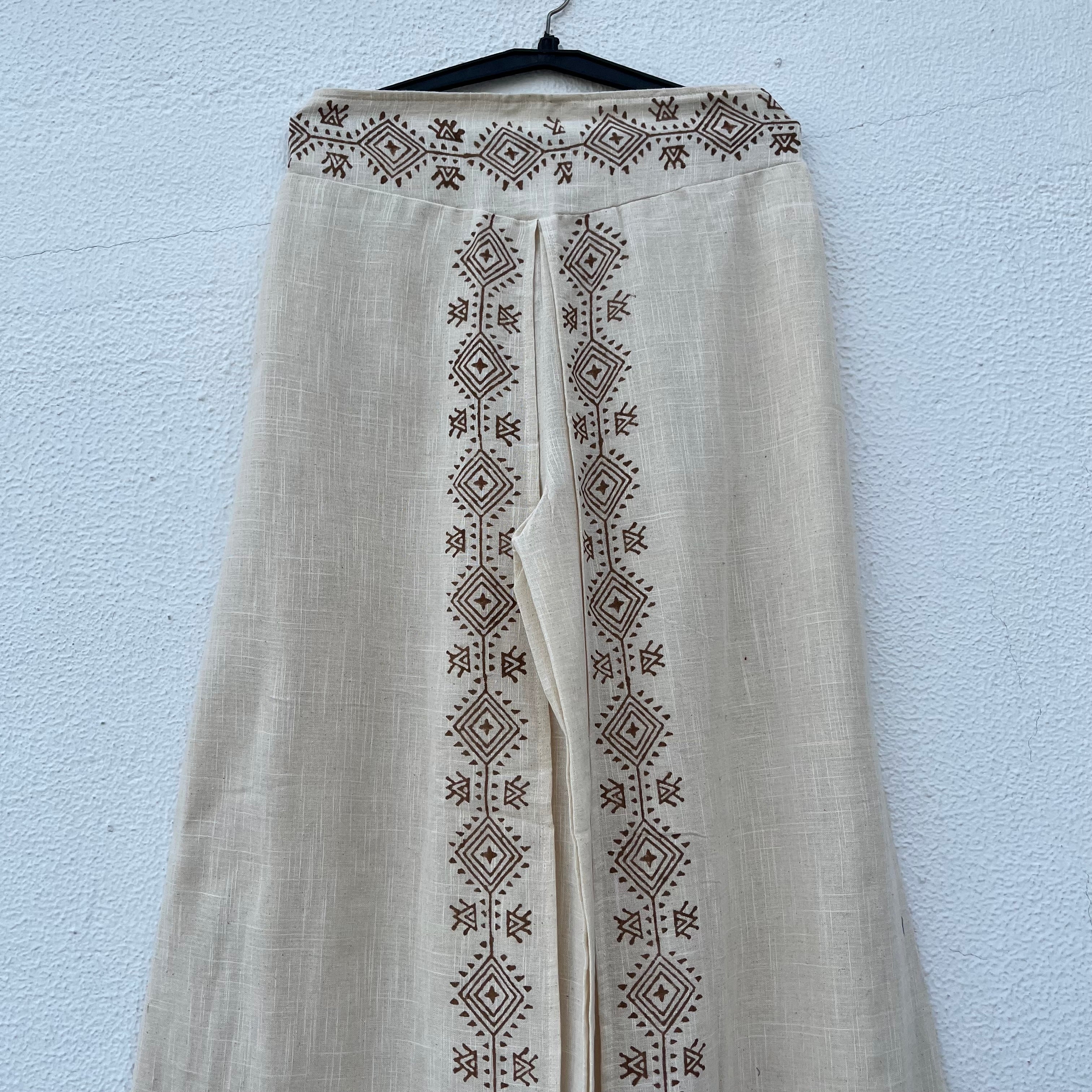 Mastani Cotton Pant- Ivory