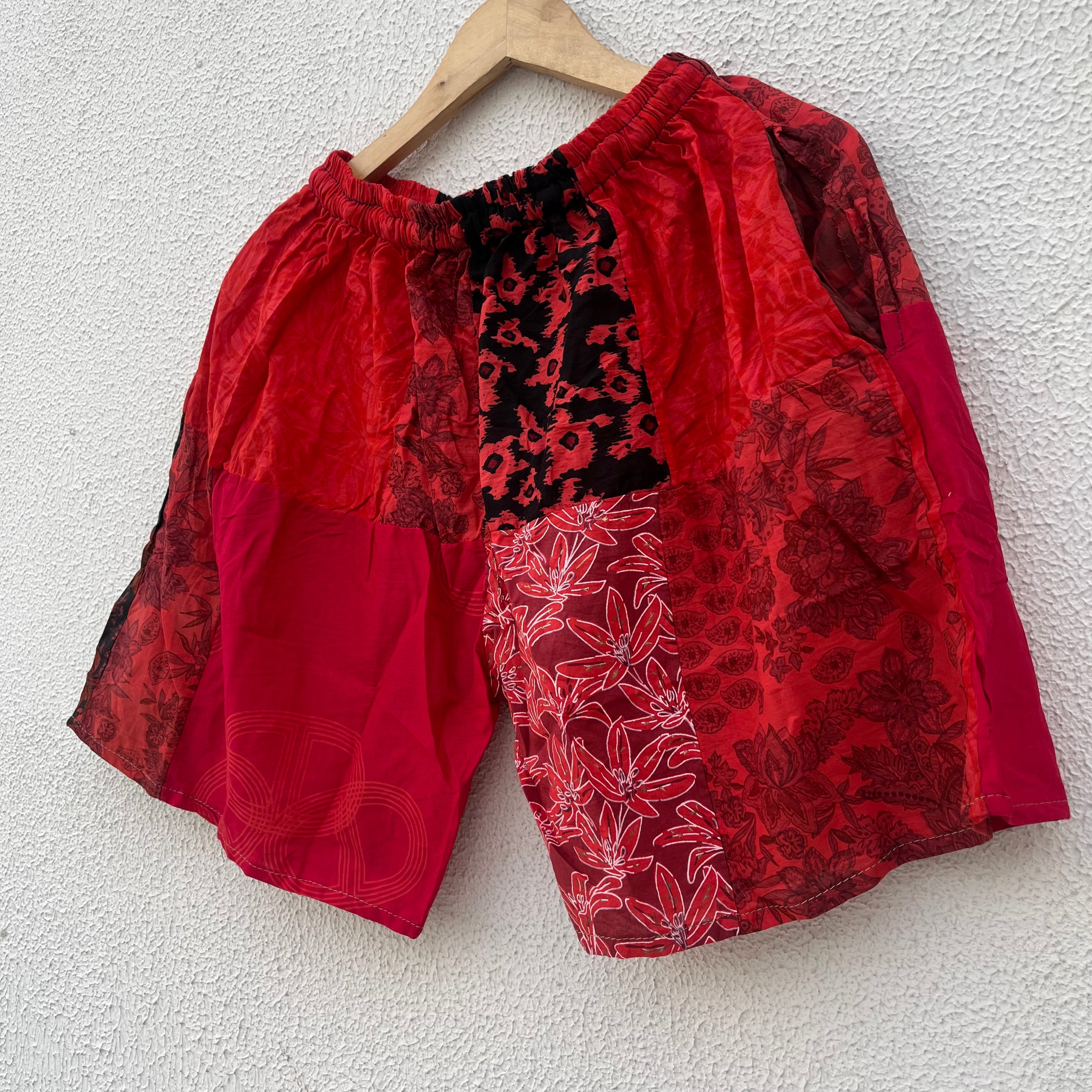 Patchwork Shorts - Rose