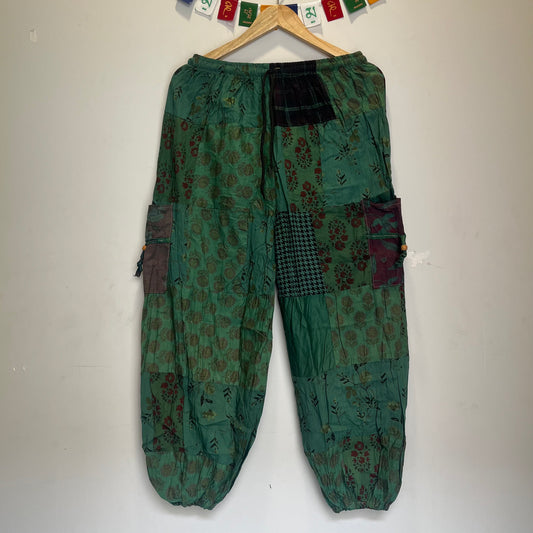 Patchwork Pants - Forest