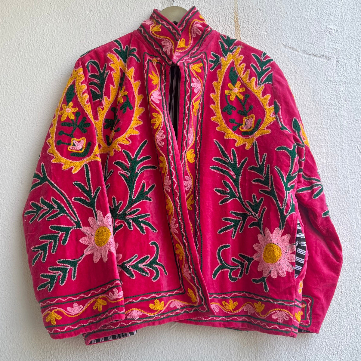 Jaipuri Thread Velvet Jacket