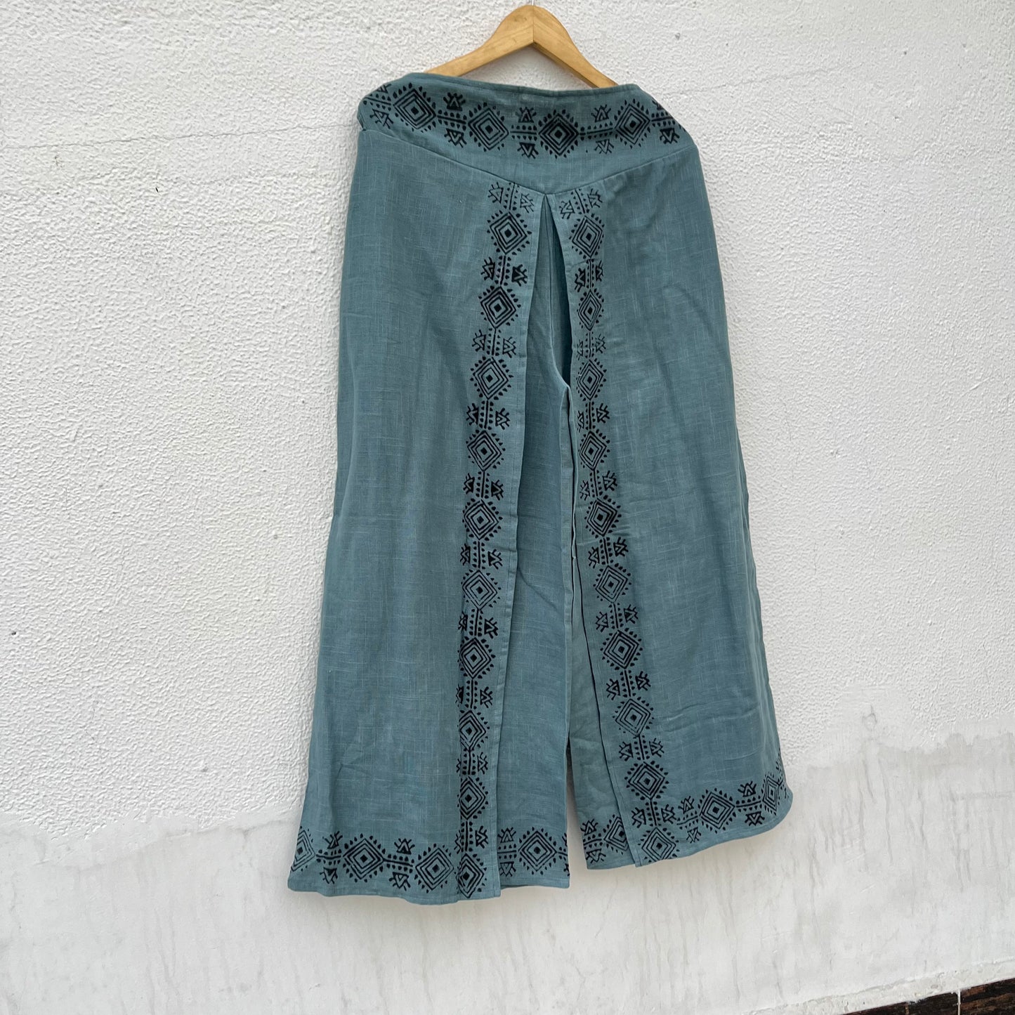 Mastani Cotton Pant- Teal Blue