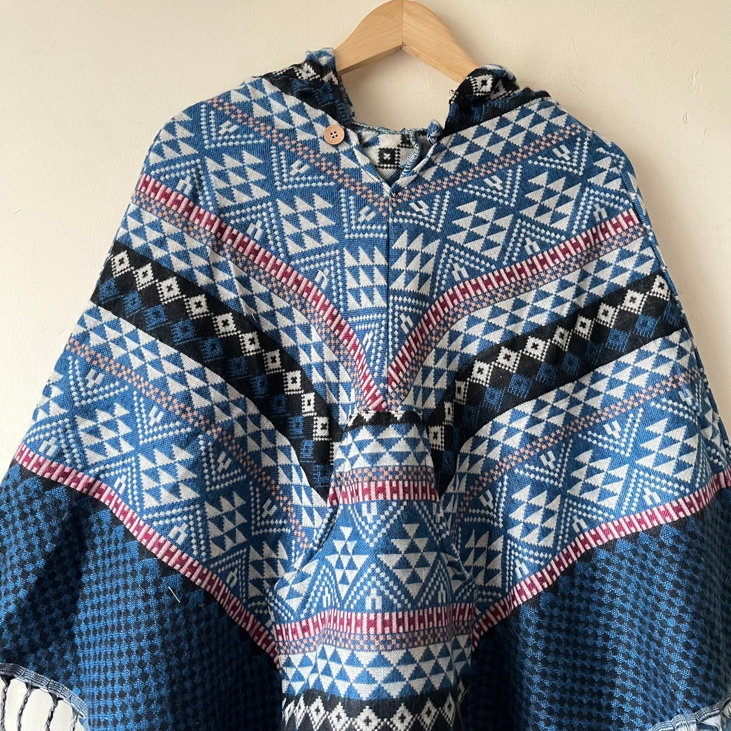 Pahadi Printed Poncho With Hood