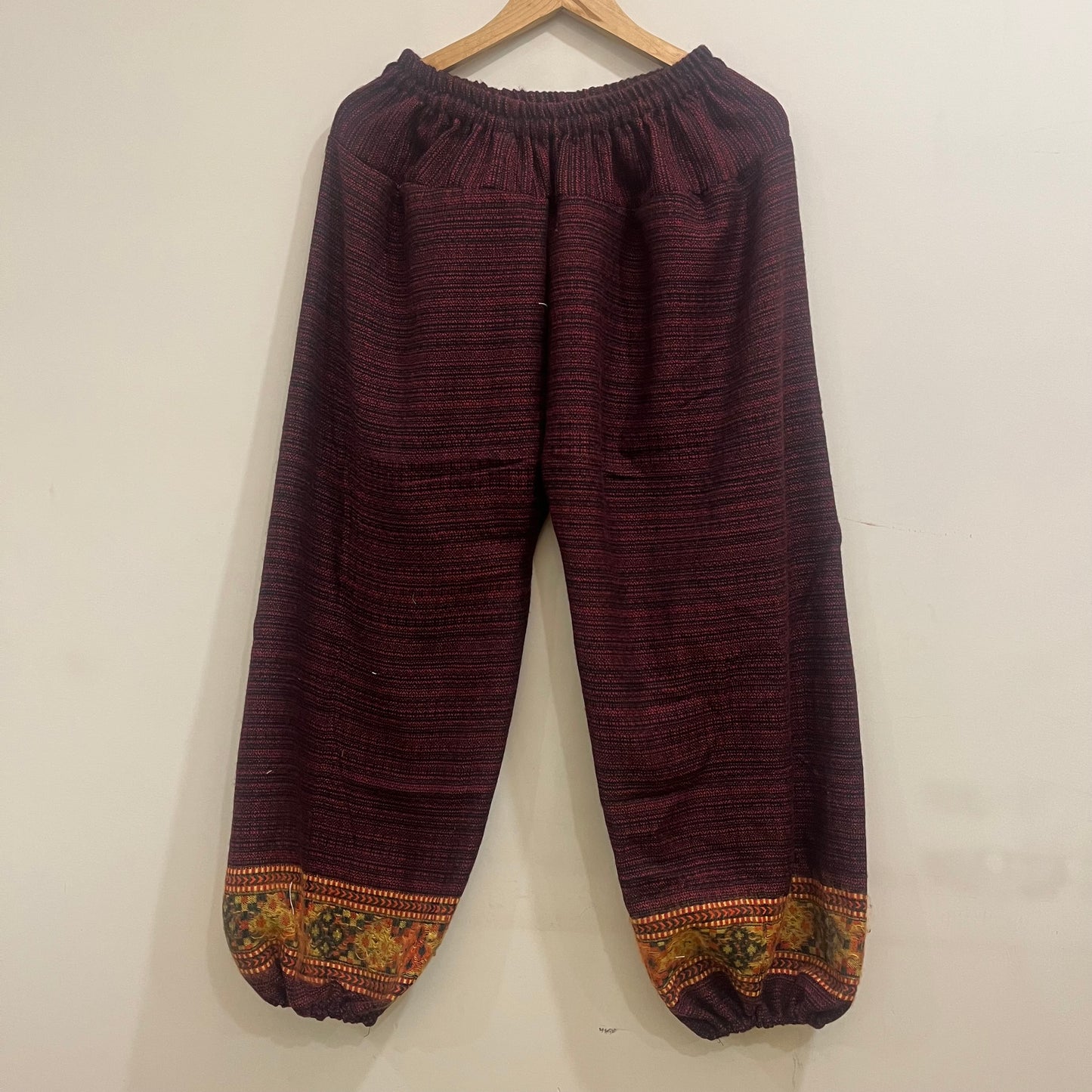 Woollen Pahadi Kullu Pants- Pink