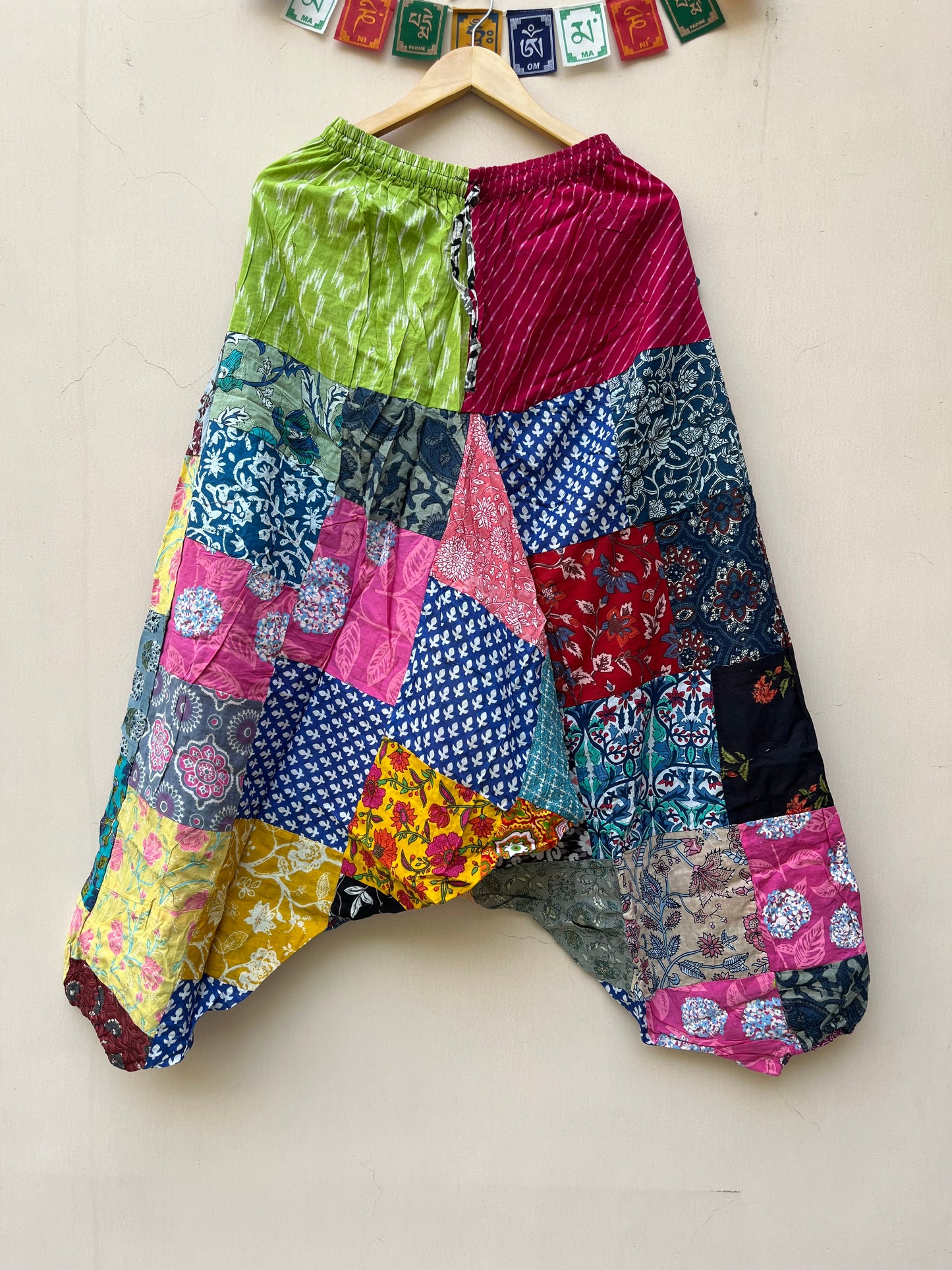 Patchwork Harem Pants