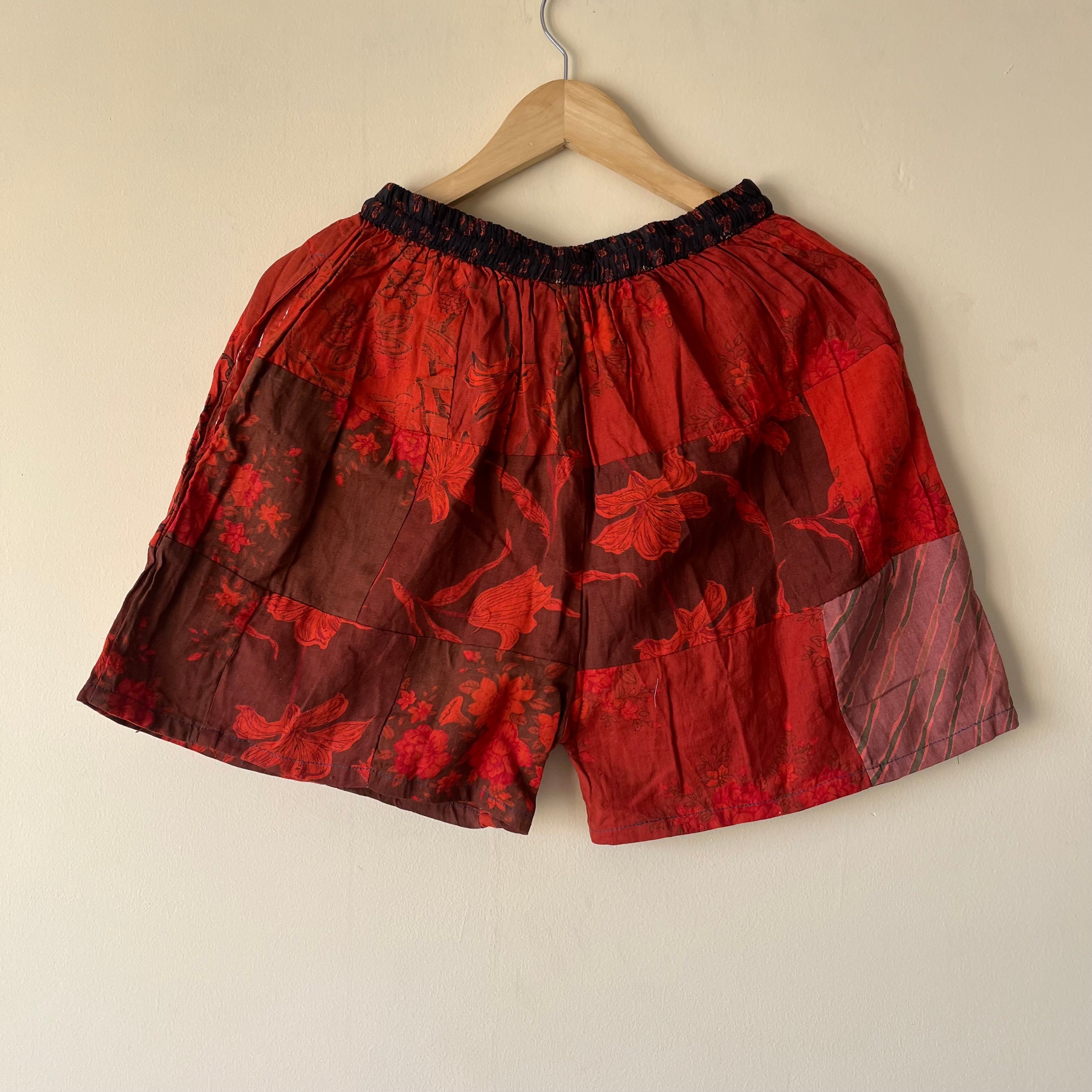 Patchwork Shorts - Rose