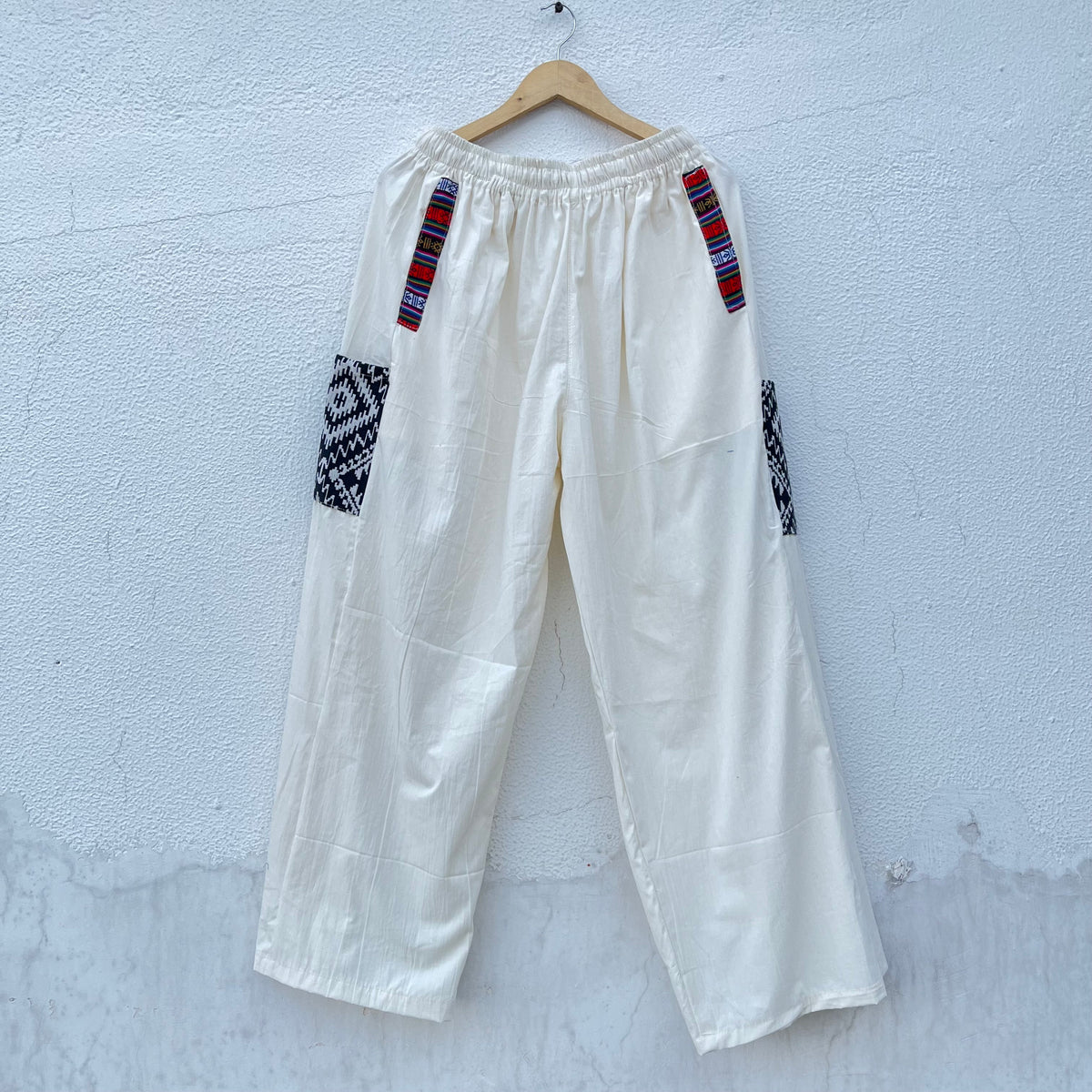 Pahadi Boho Pants - Cream(black)
