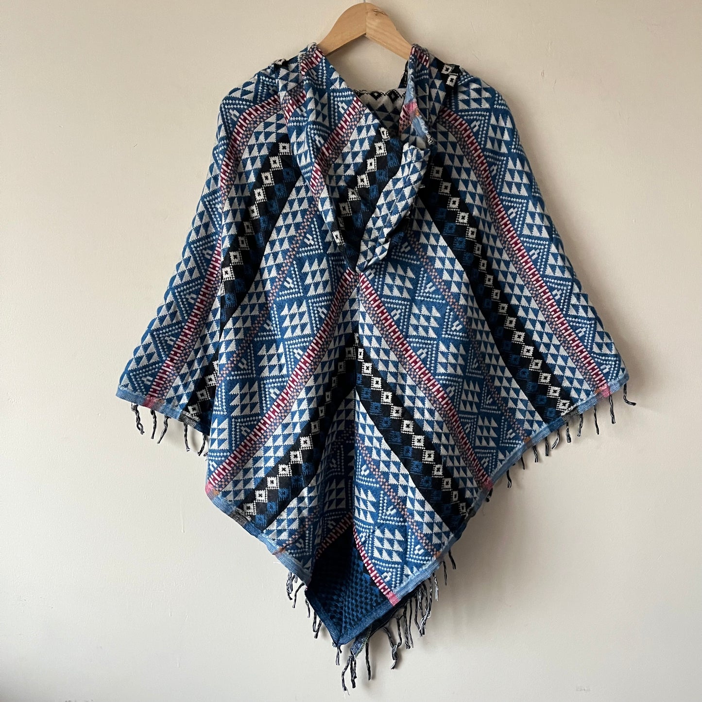 Pahadi Printed Poncho With Hood