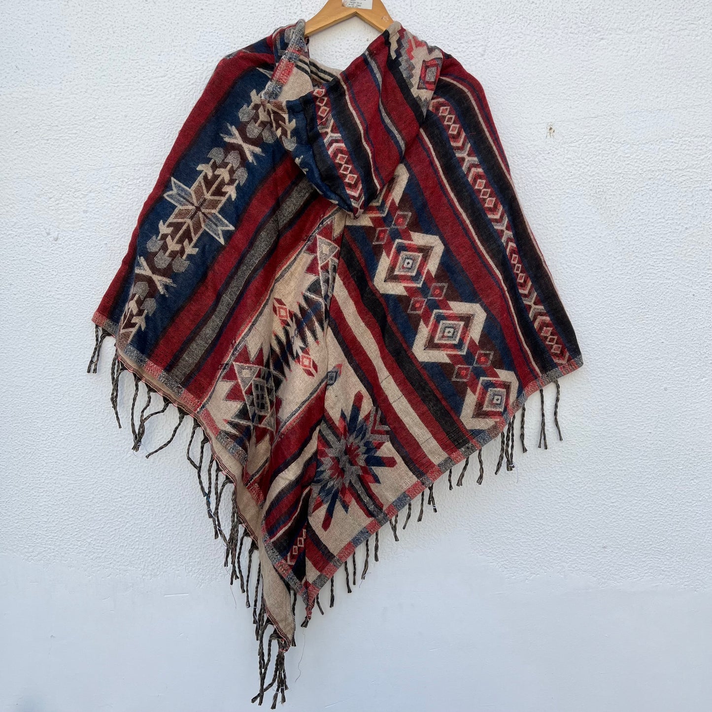 Pahadi Printed Poncho With Hood