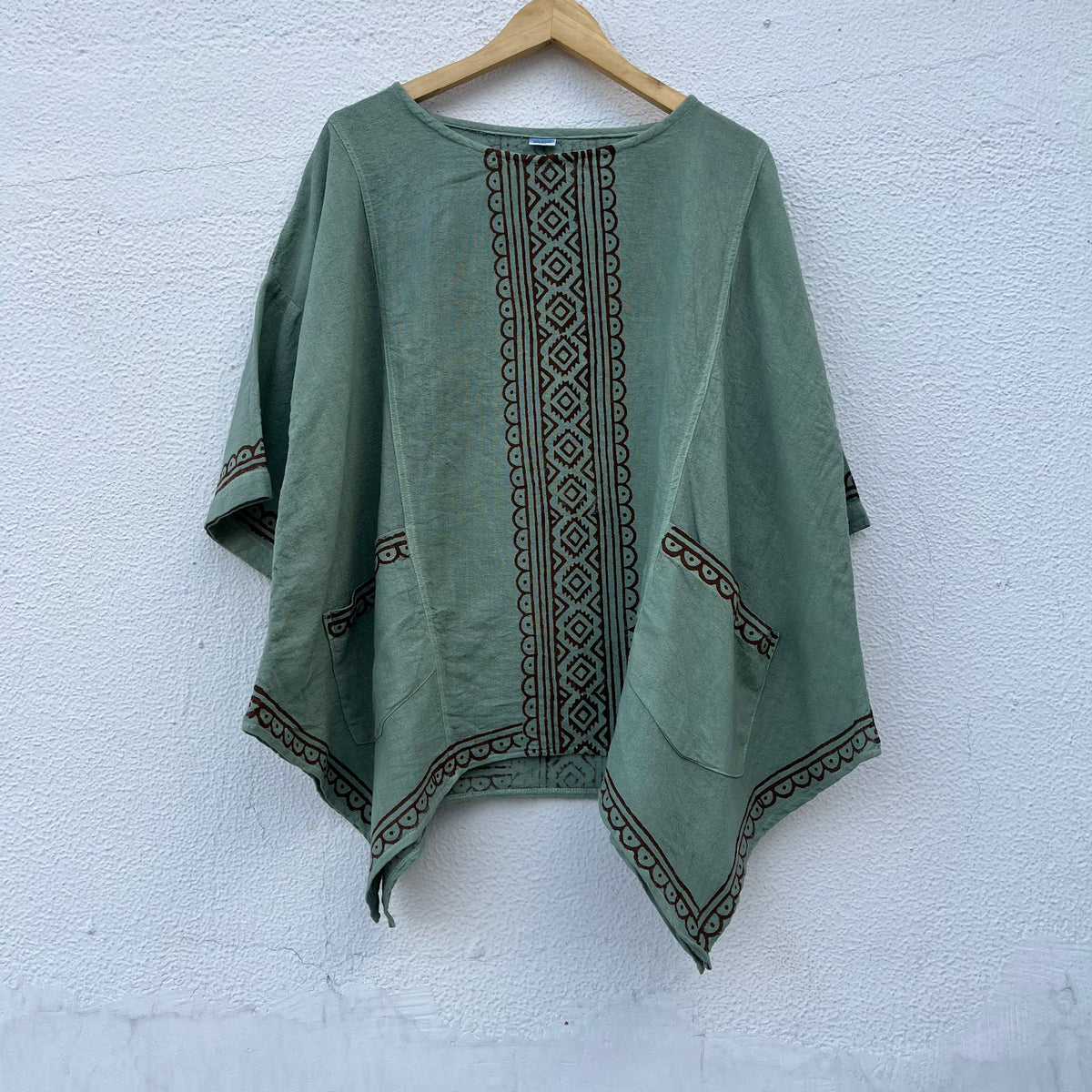 Bairan Cotton Top- Sage Green