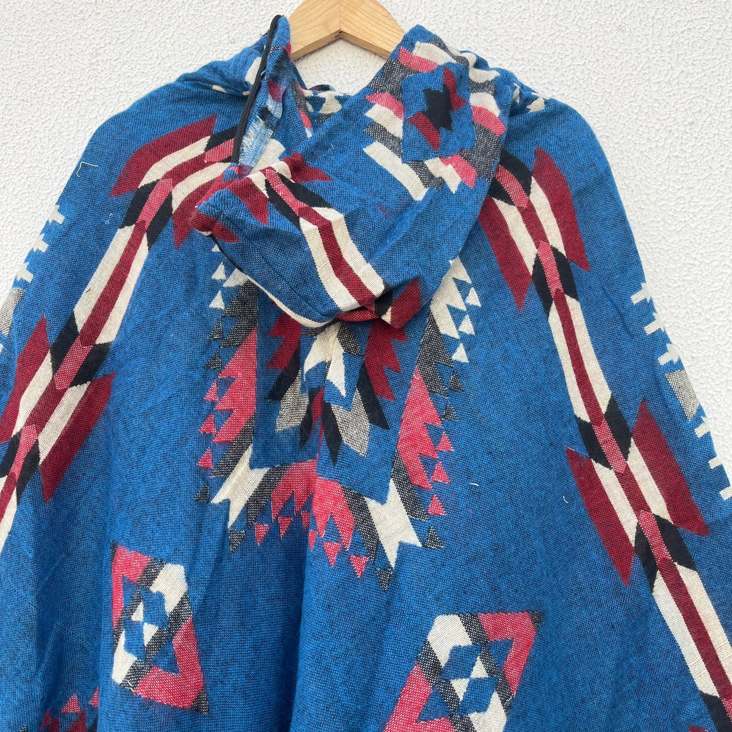 Pahadi Printed Poncho With Hood