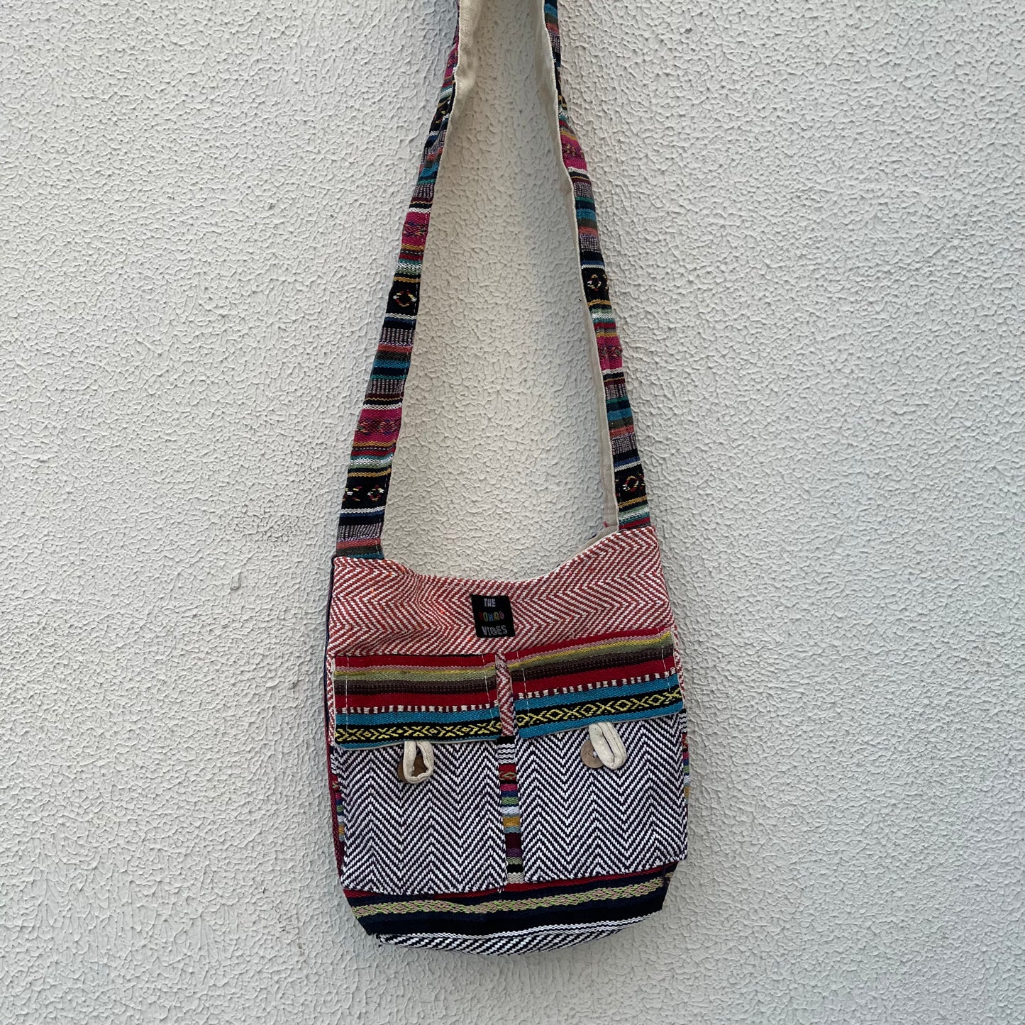Small Hemp Jhola - Multicolor