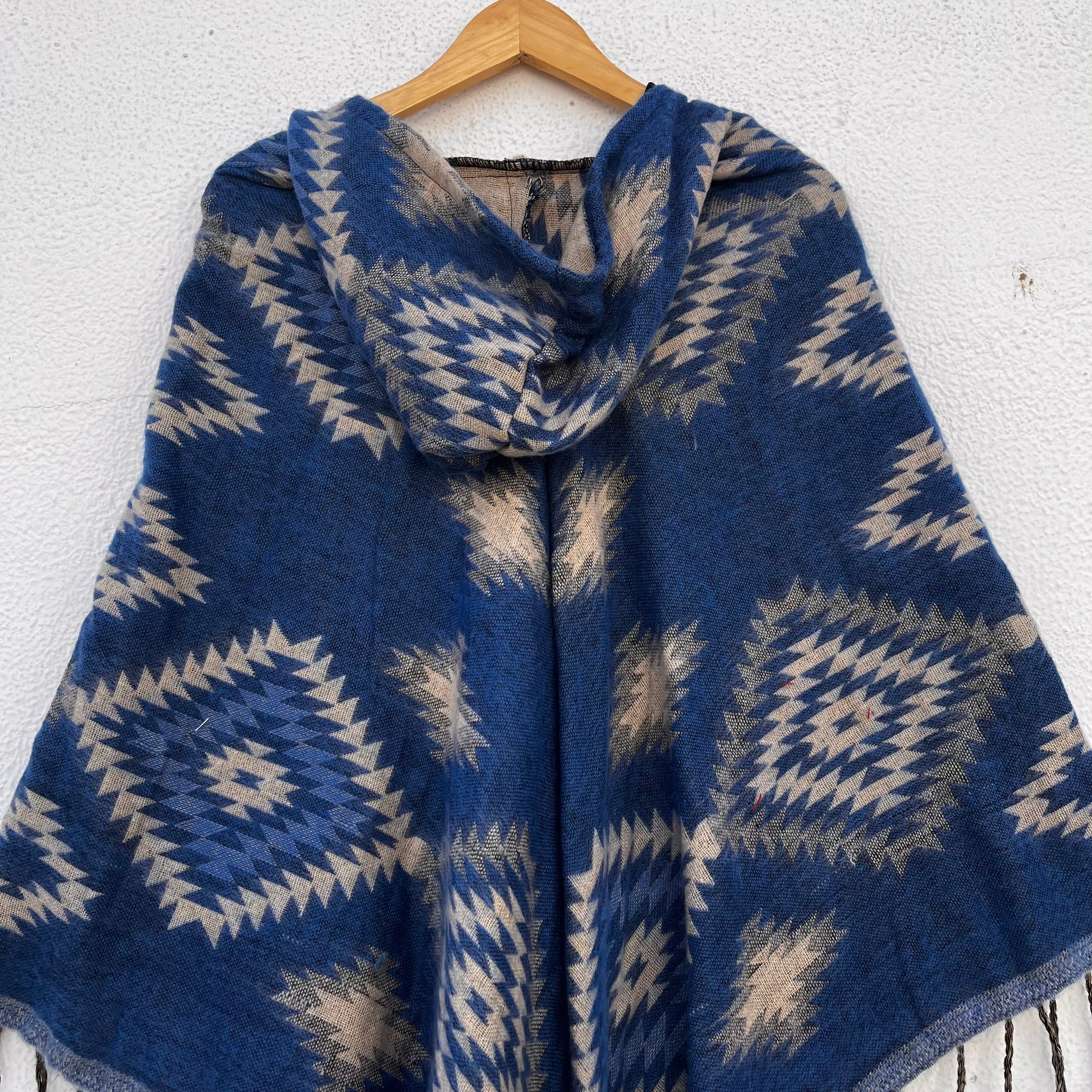 Pahadi Printed Poncho With Hood