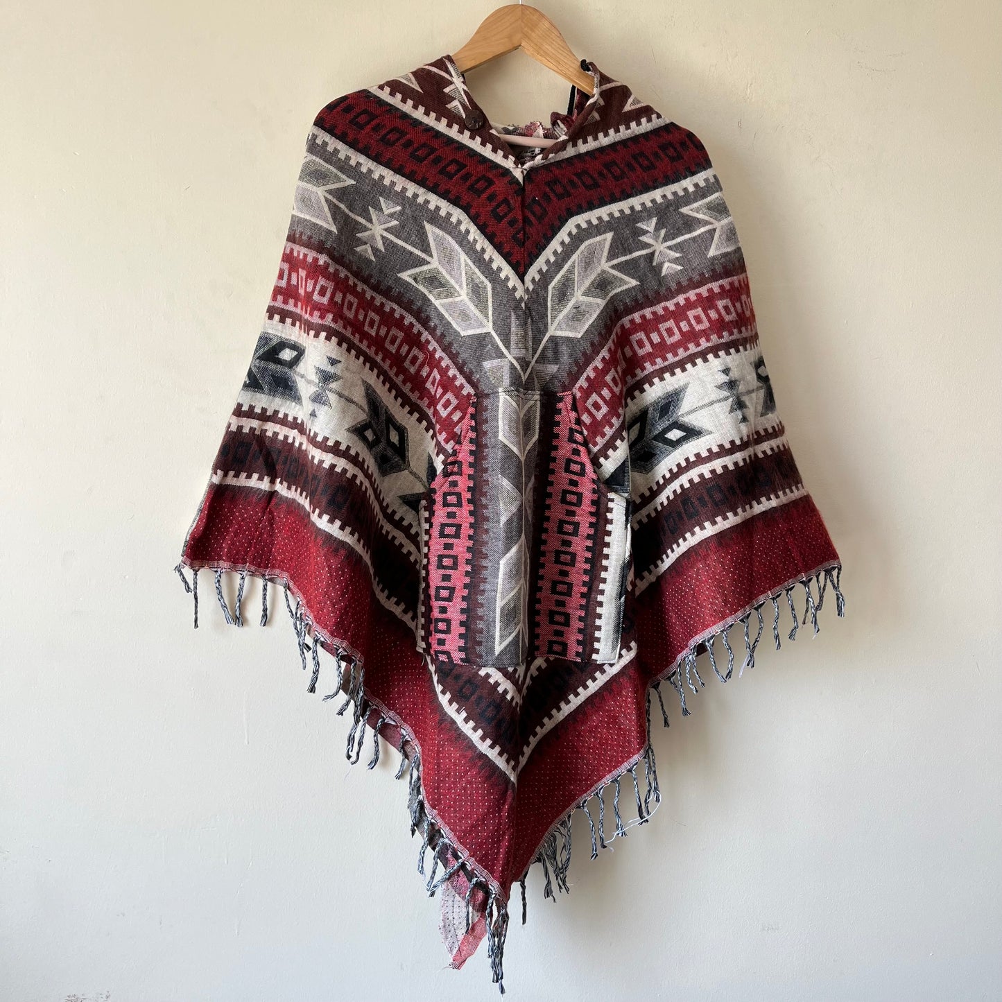 Pahadi Printed Poncho With Hood