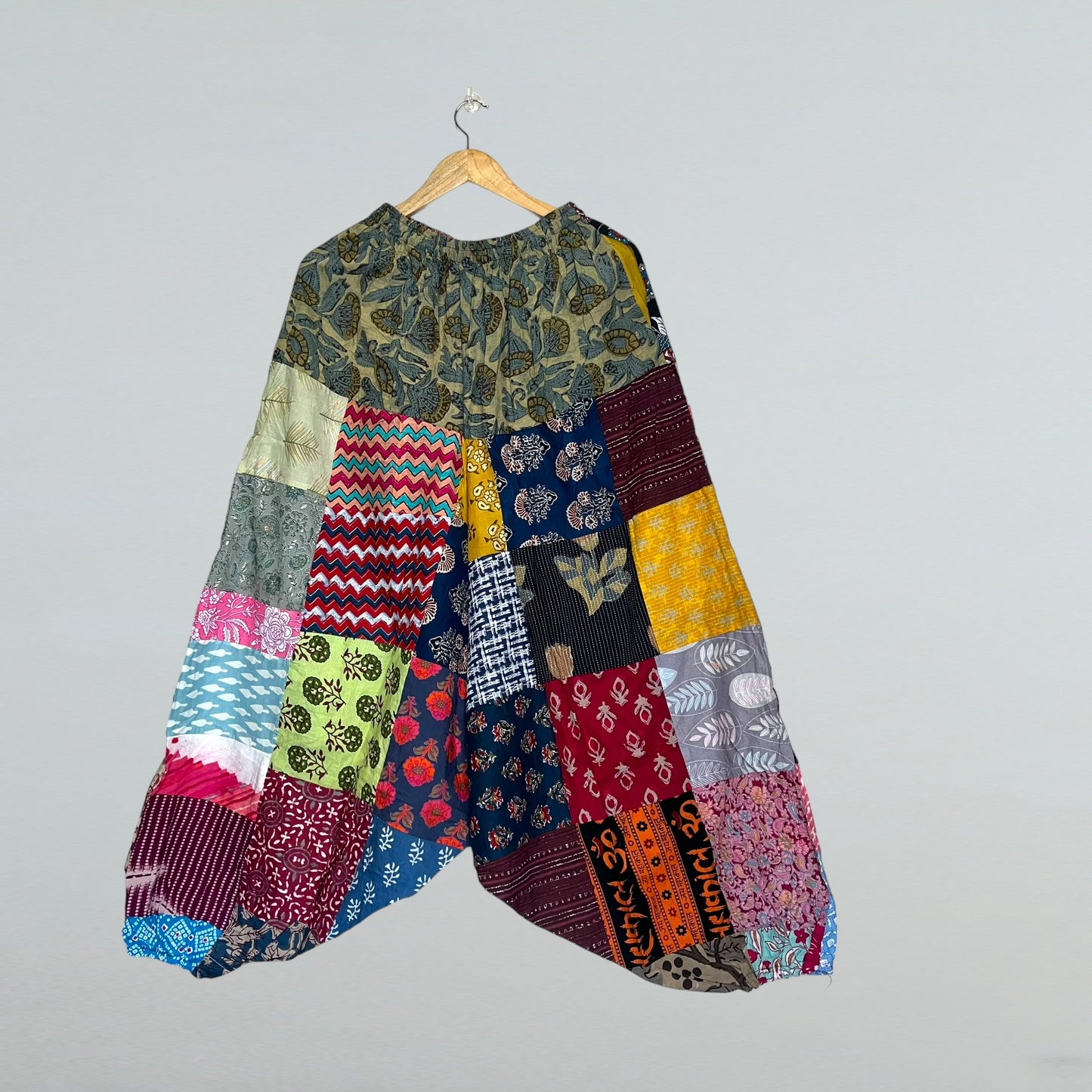 Patchwork Harem Pants