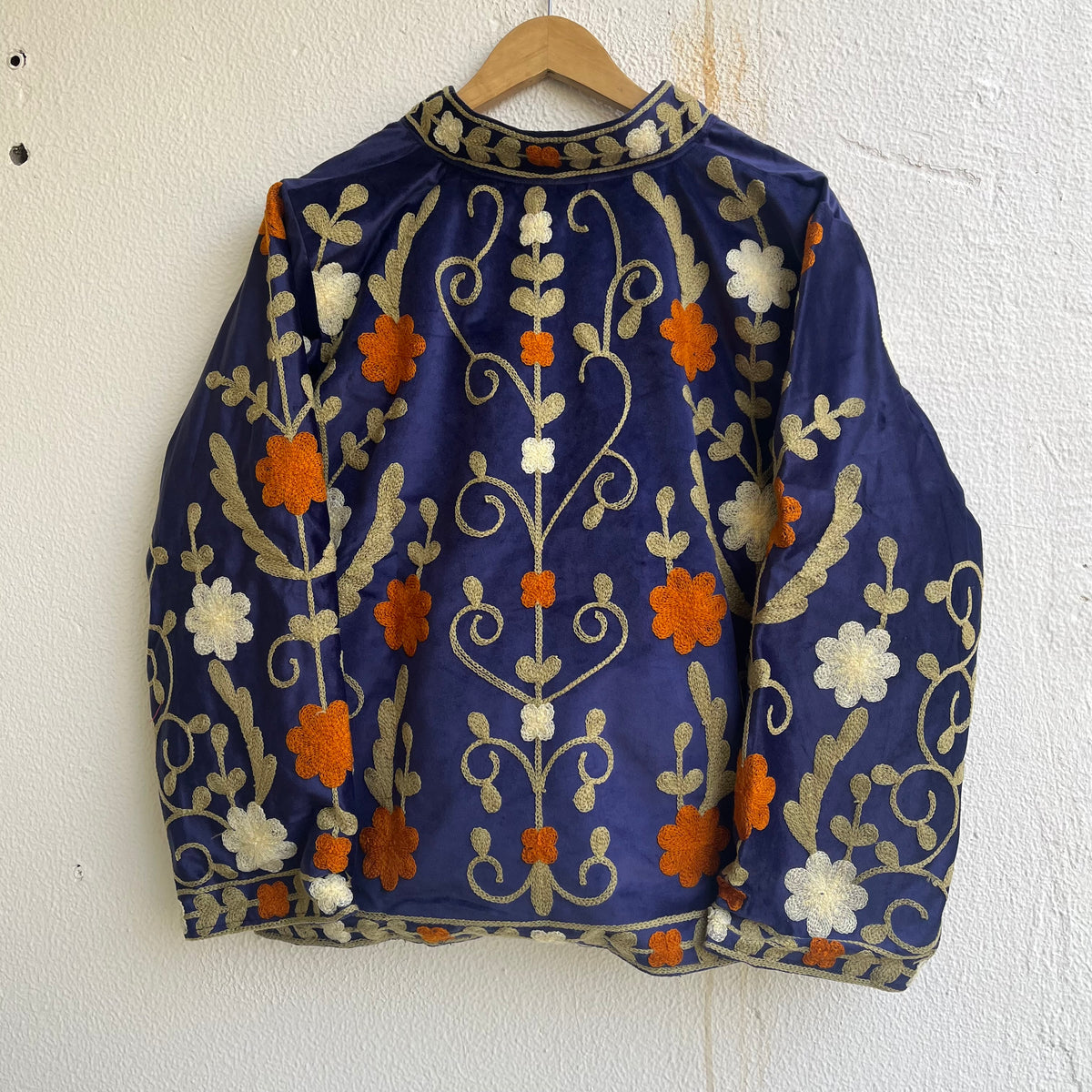 Jaipuri Thread Velvet Jacket