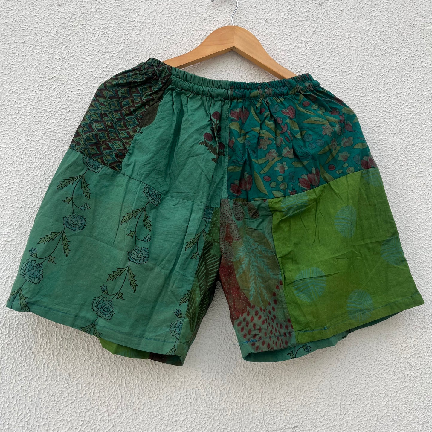 Patchwork Shorts - Forest