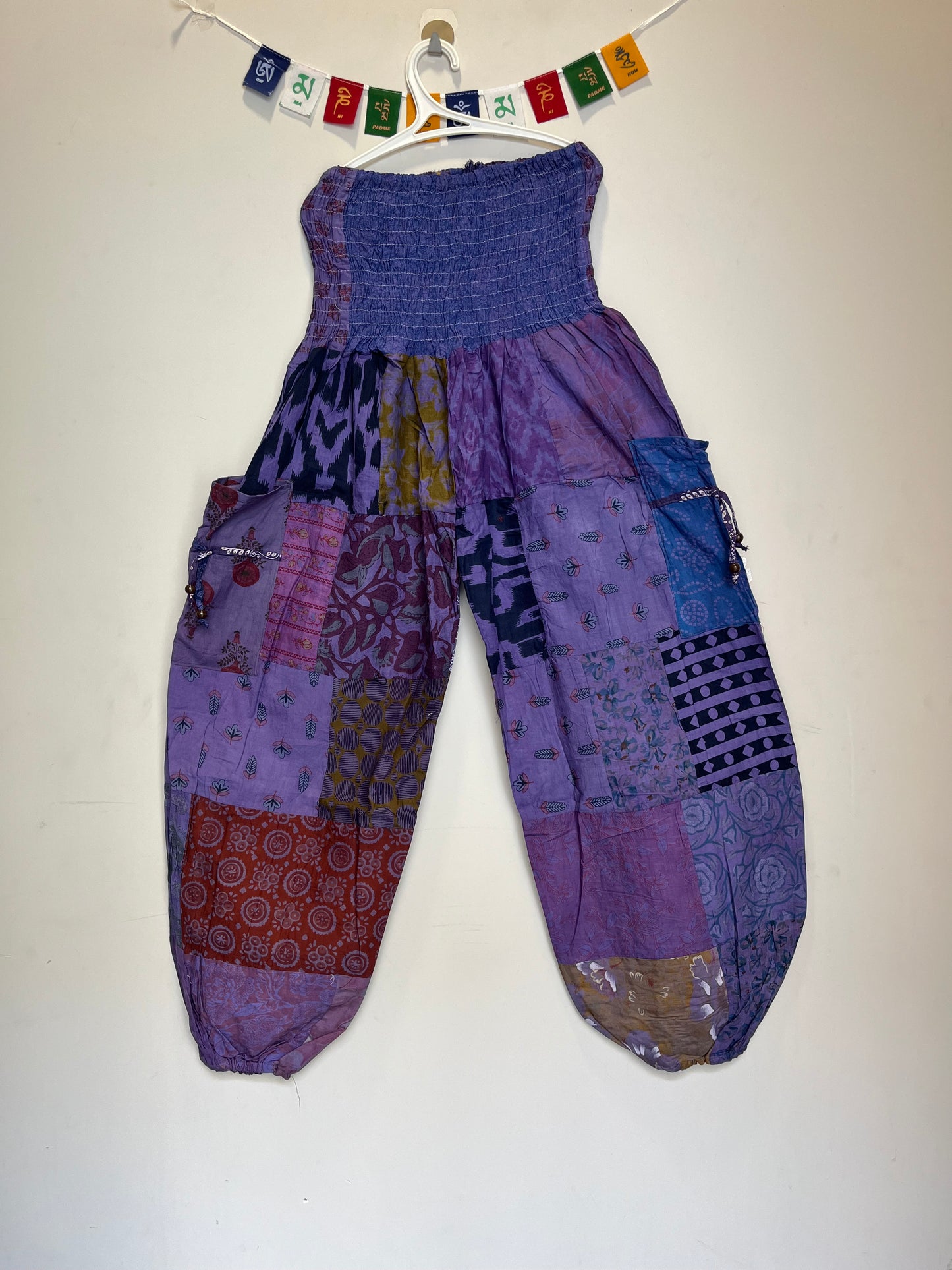 Patchwork Pants - Kansai Pattern (Purple)