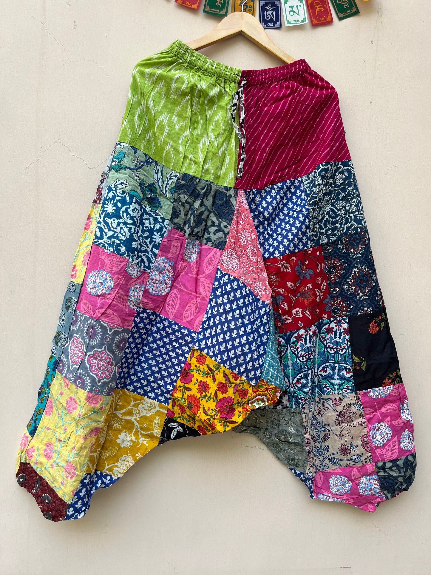 Patchwork Harem Pants