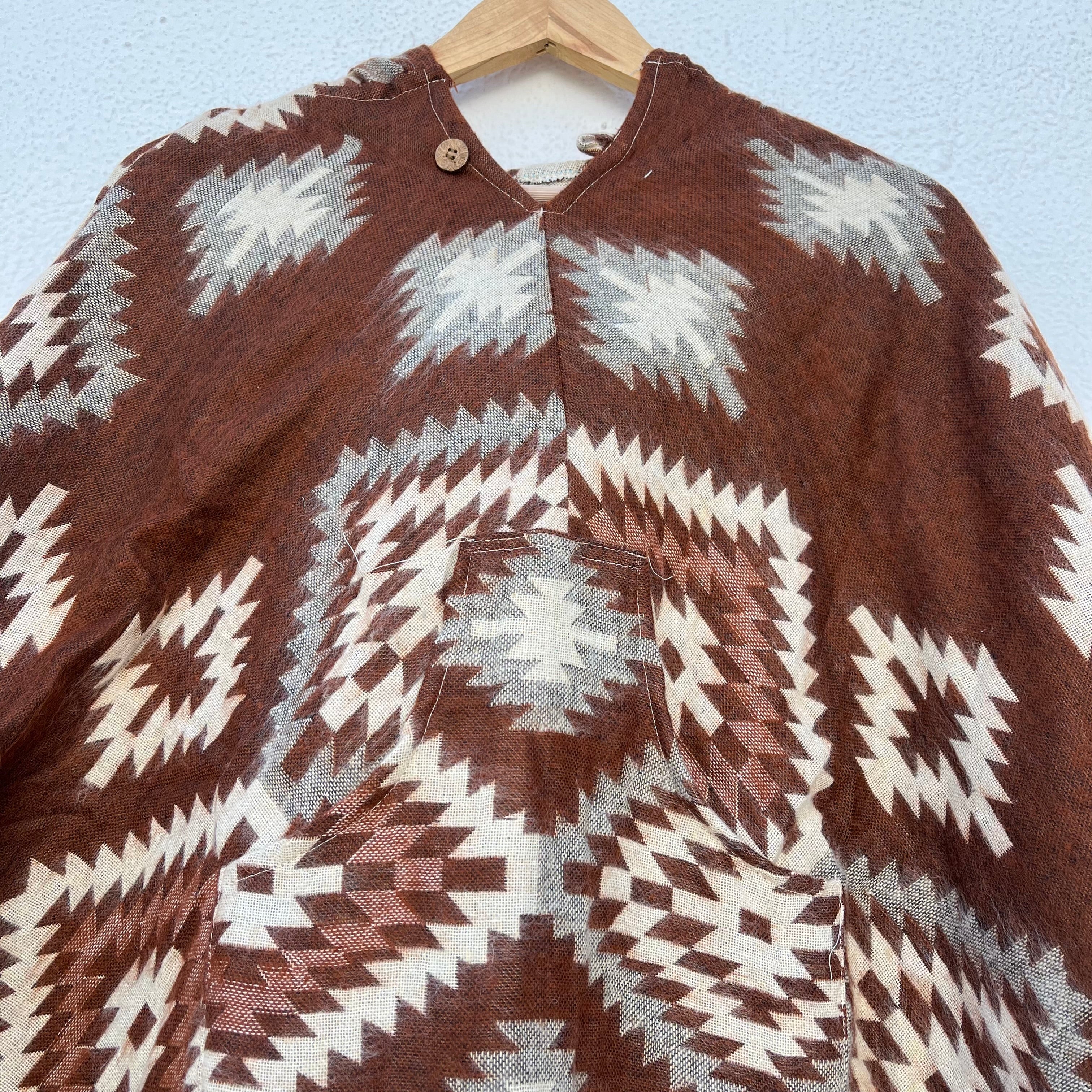 Pahadi Printed Poncho With Hood