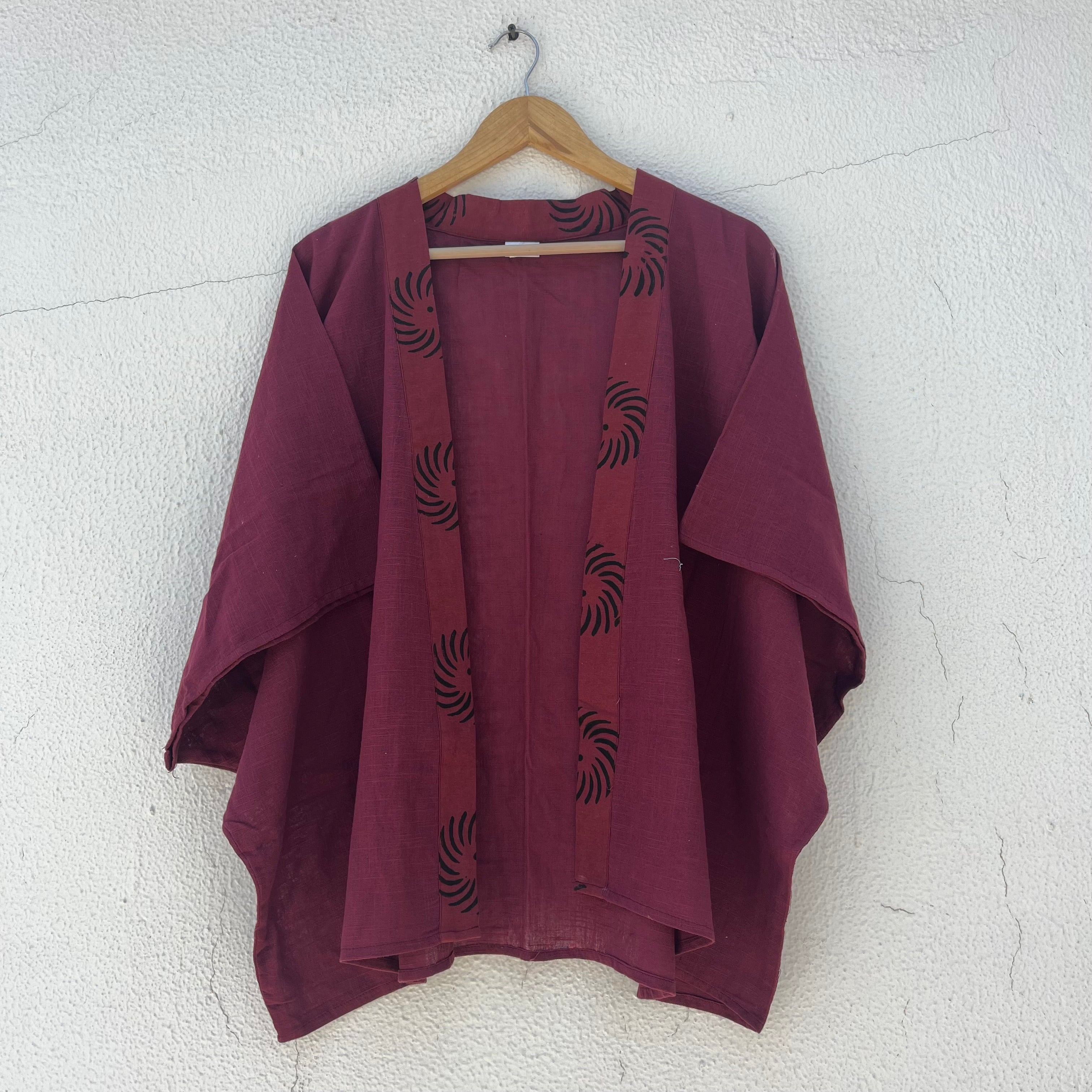 Arika Cotton Shrug- Berry Wine