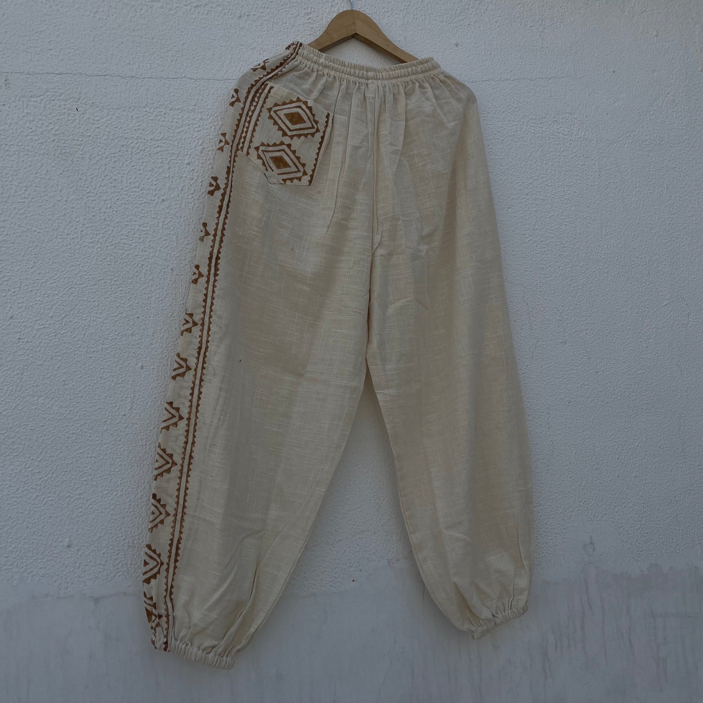 Moksha Cotton Pant- Warm Cream
