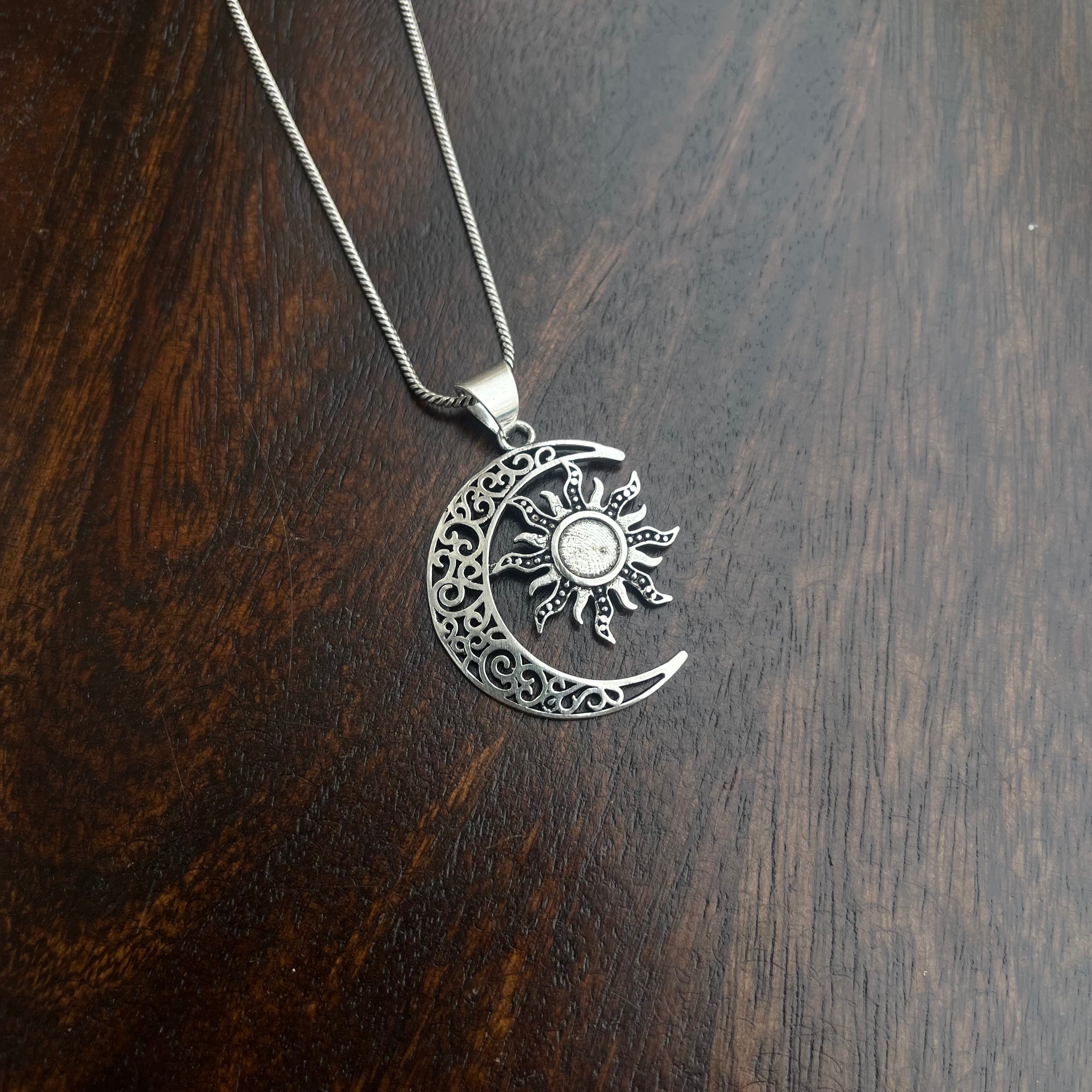 Sun-Moon Pendant & Chain