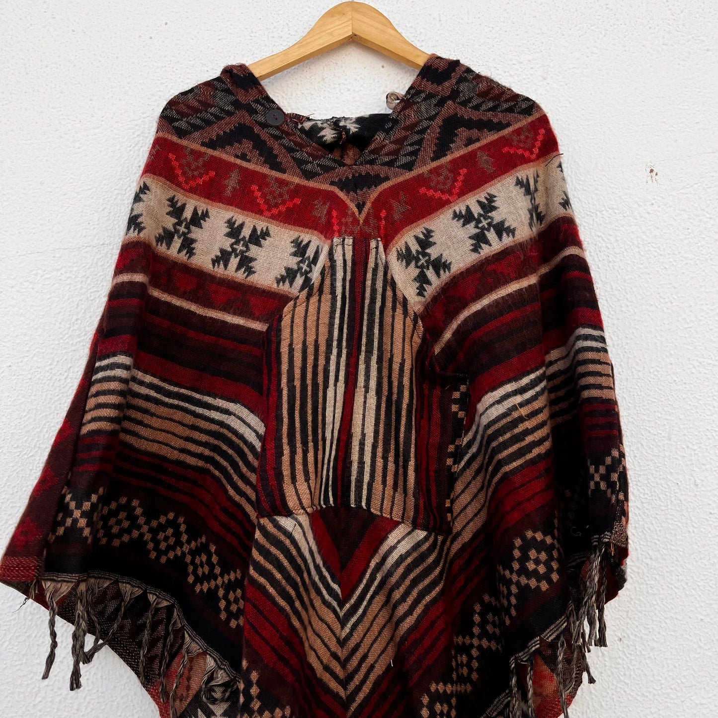 Pahadi Printed Poncho With Hood