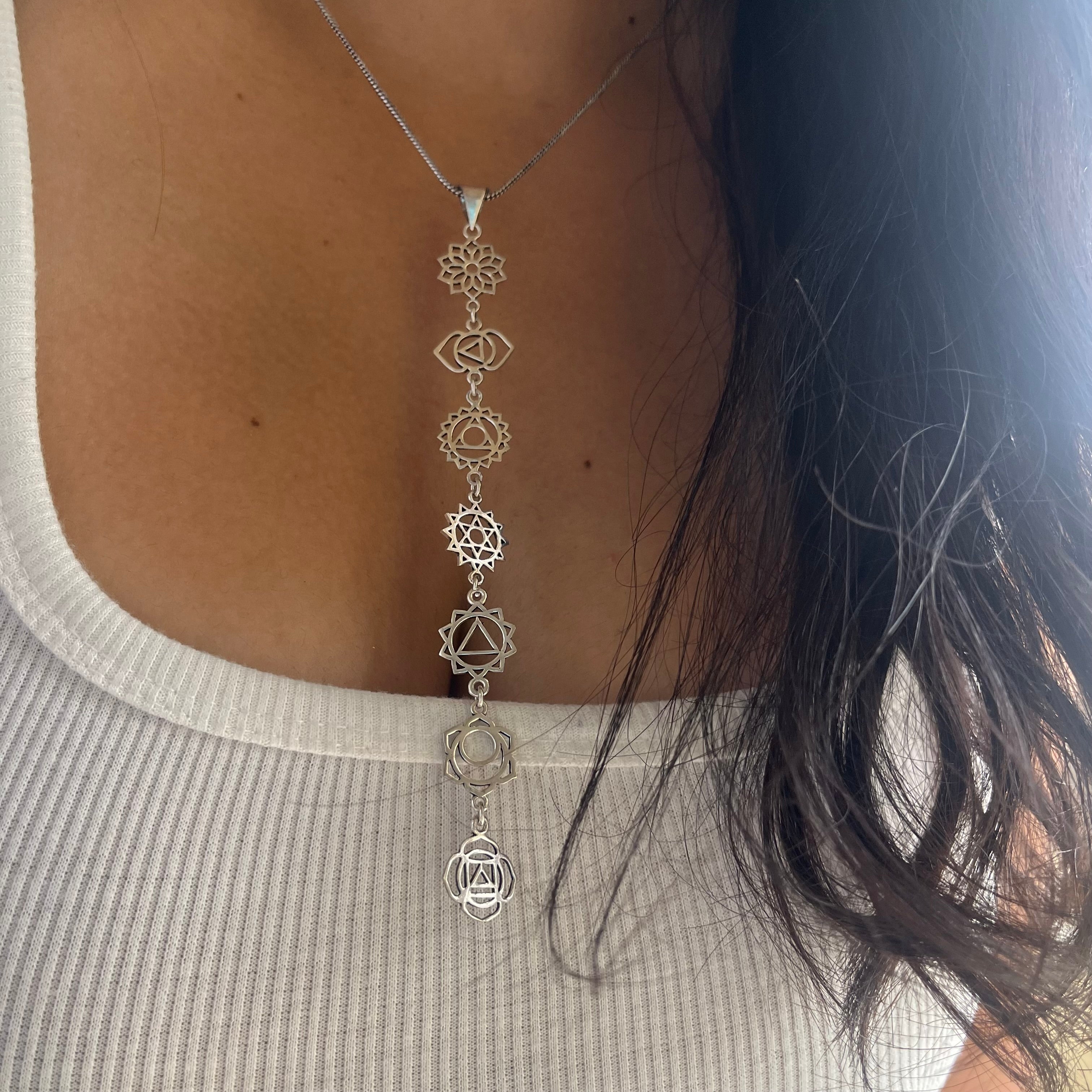 7 Chakra Pendant & Chain