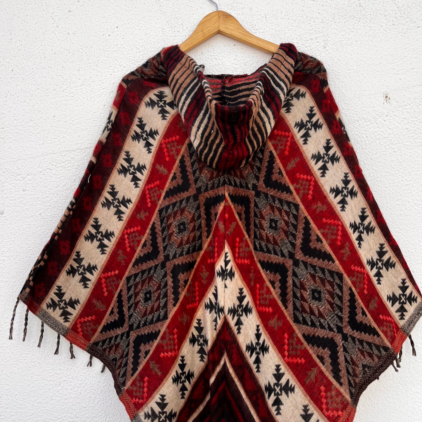 Pahadi Printed Poncho With Hood