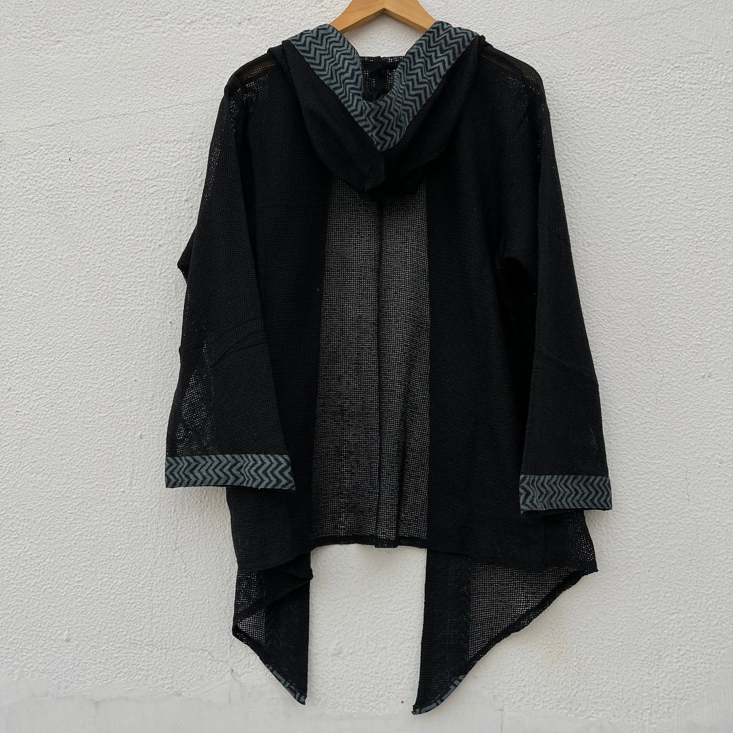 Kabira Cotton Shrug - Midnight Black