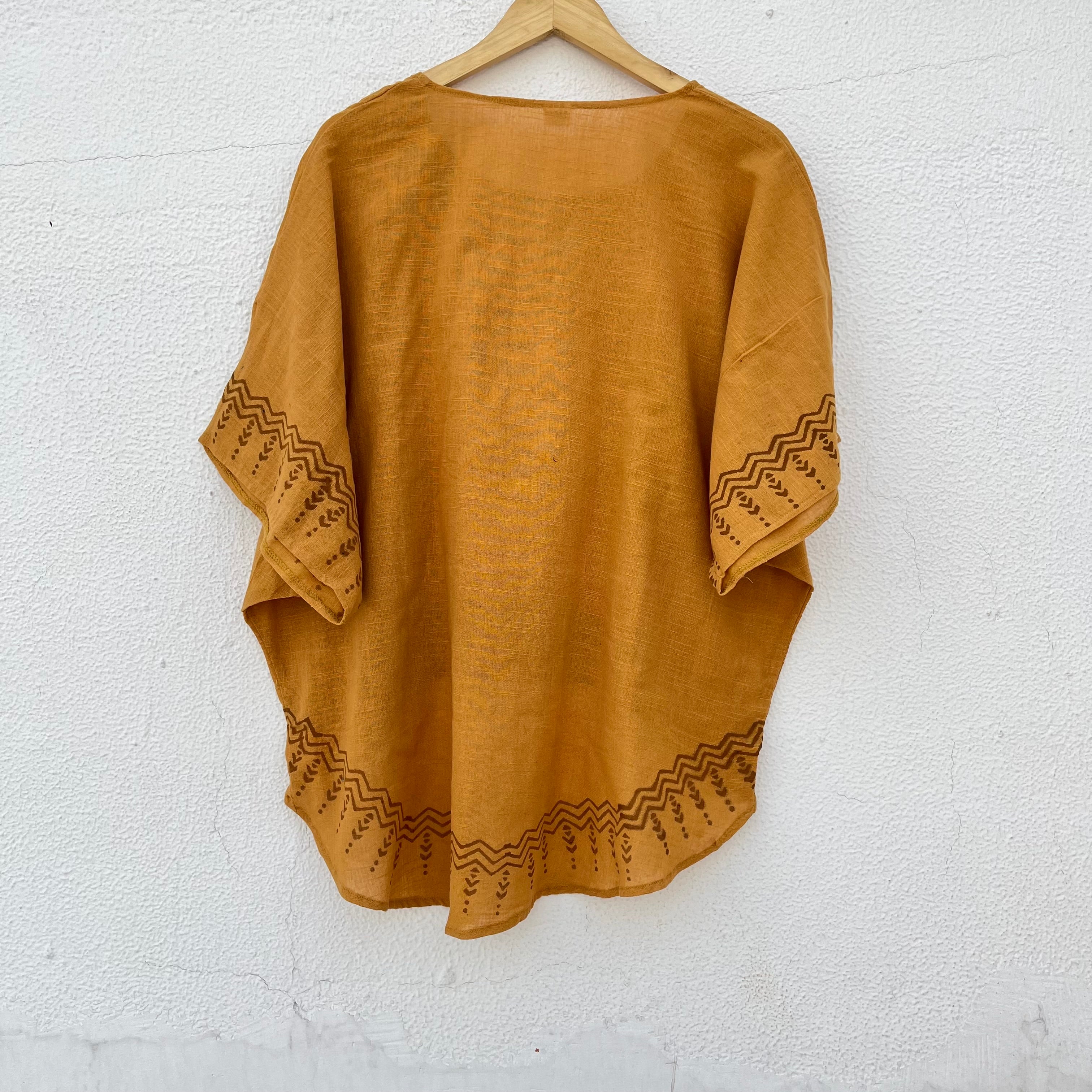 Aawara Cotton Top- Mustard