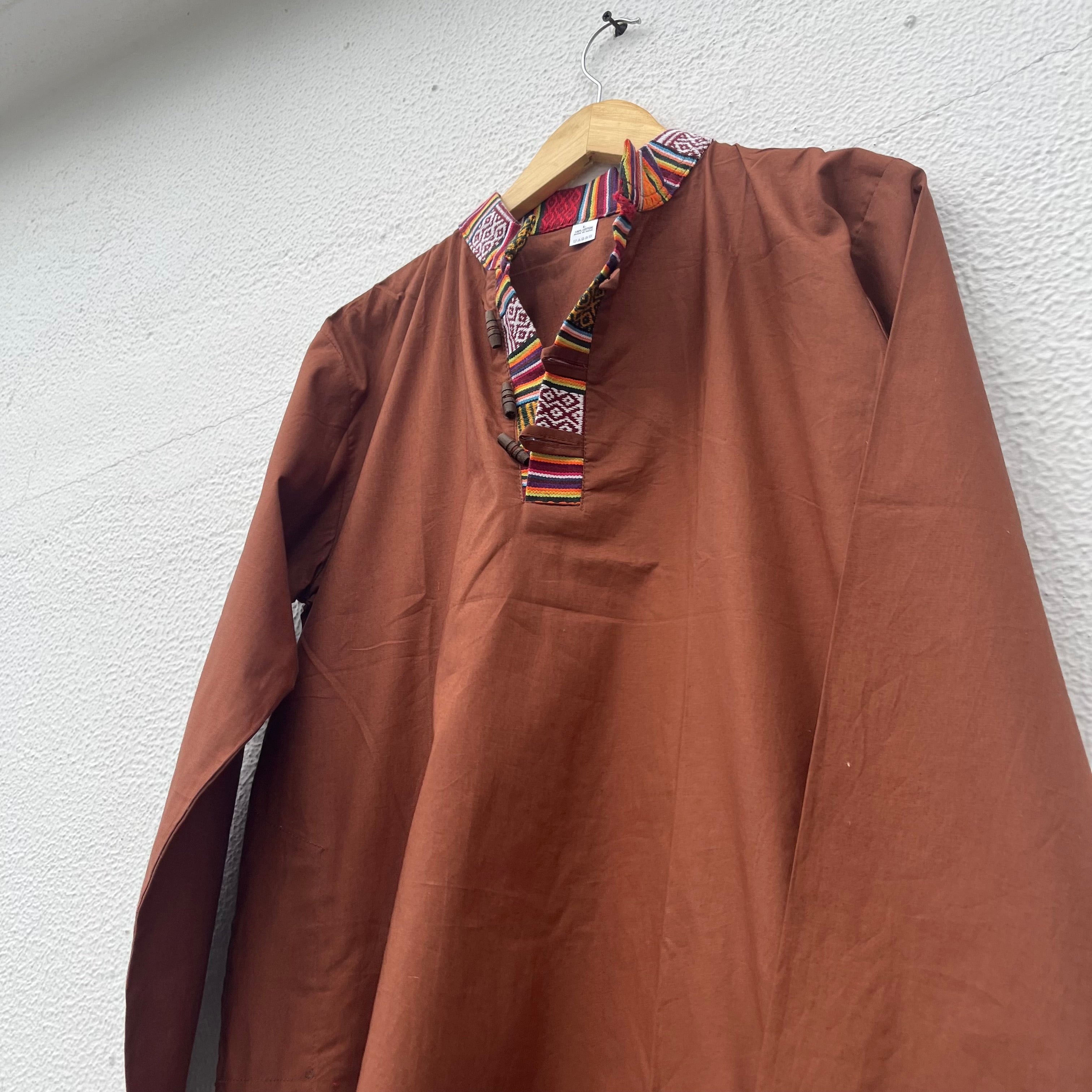 Nepali Kurta - Brown