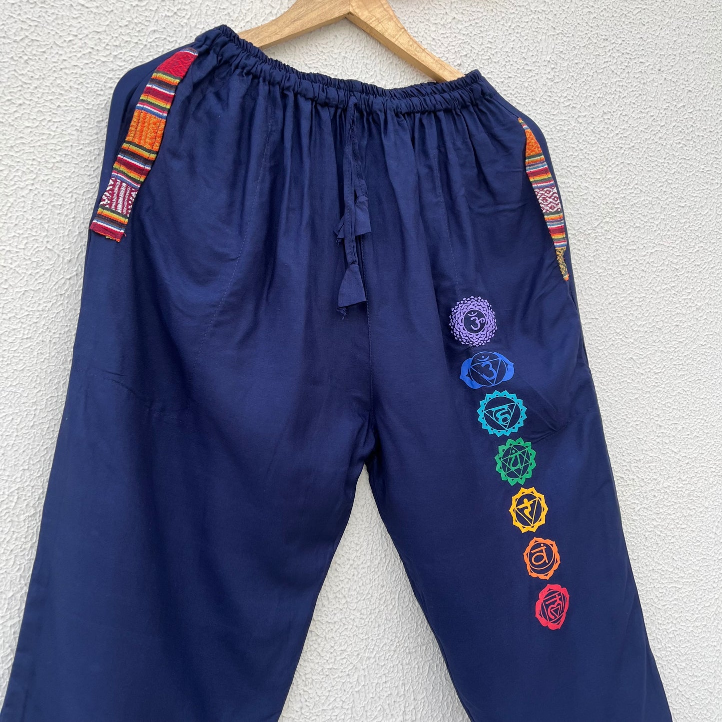 7 Chakra Pants - Blue (Multicolour)