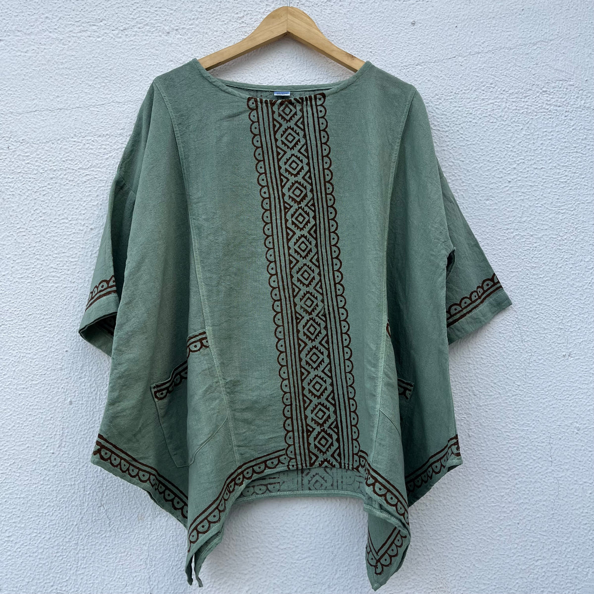 Bairan Cotton Top- Sage Green