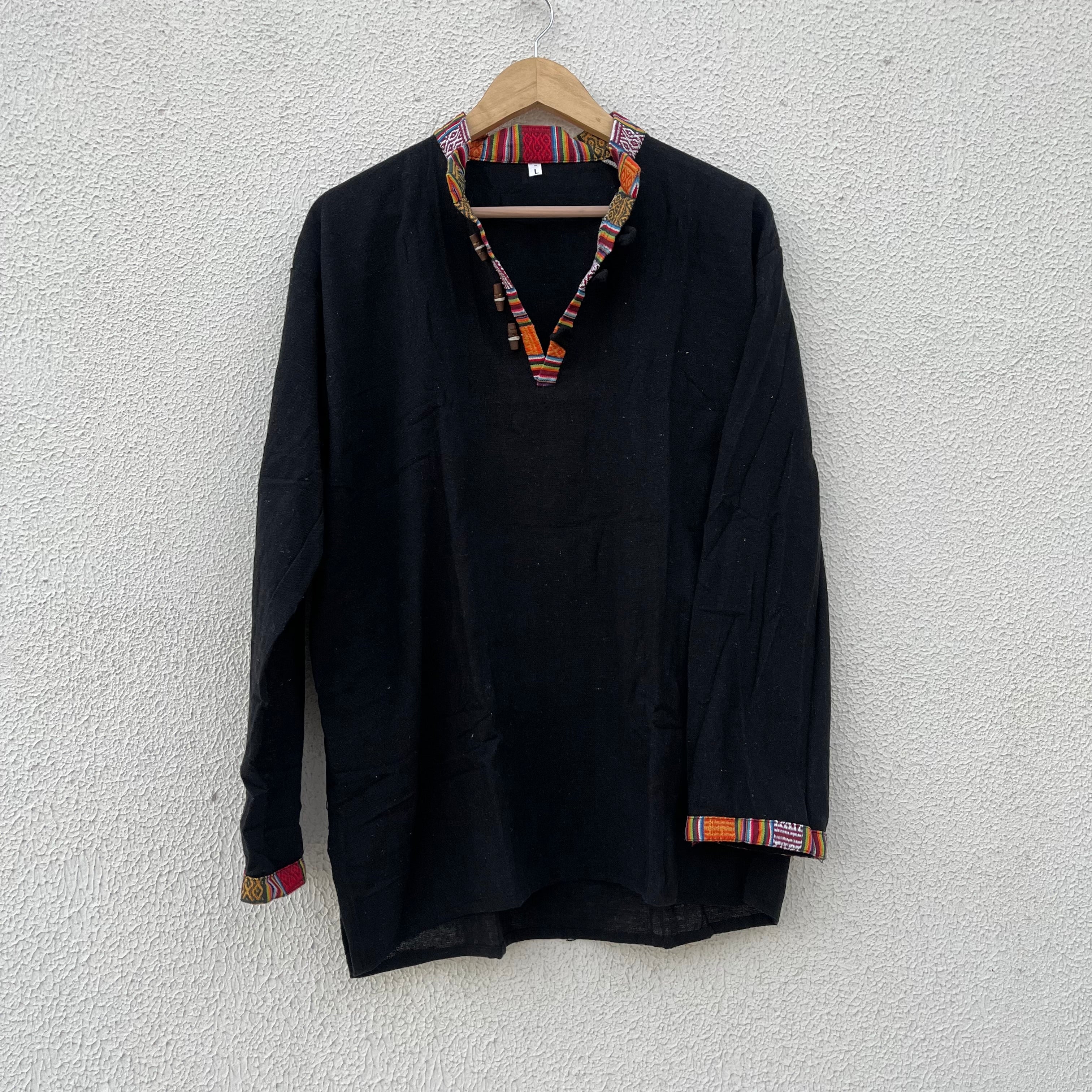 Nepali Kurta - Black