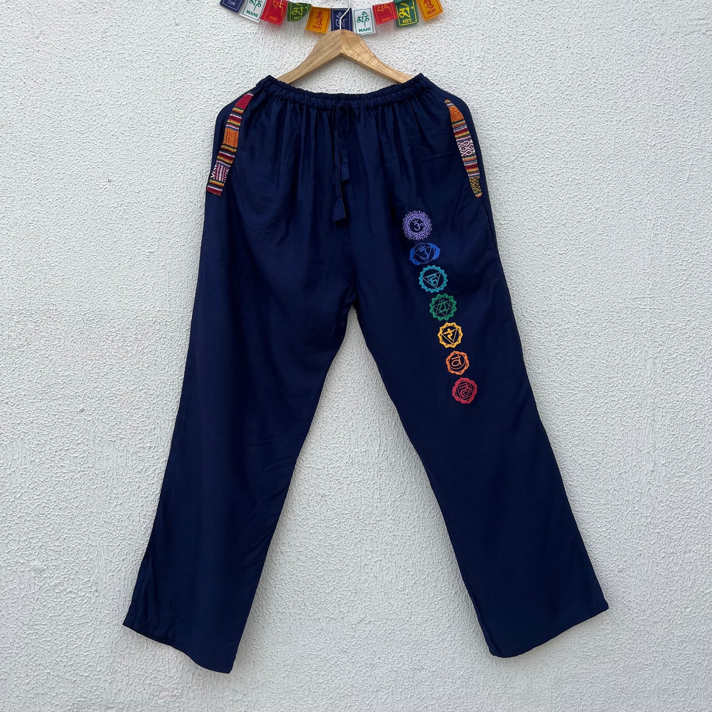 7 Chakra Pants - Blue (Multicolour)
