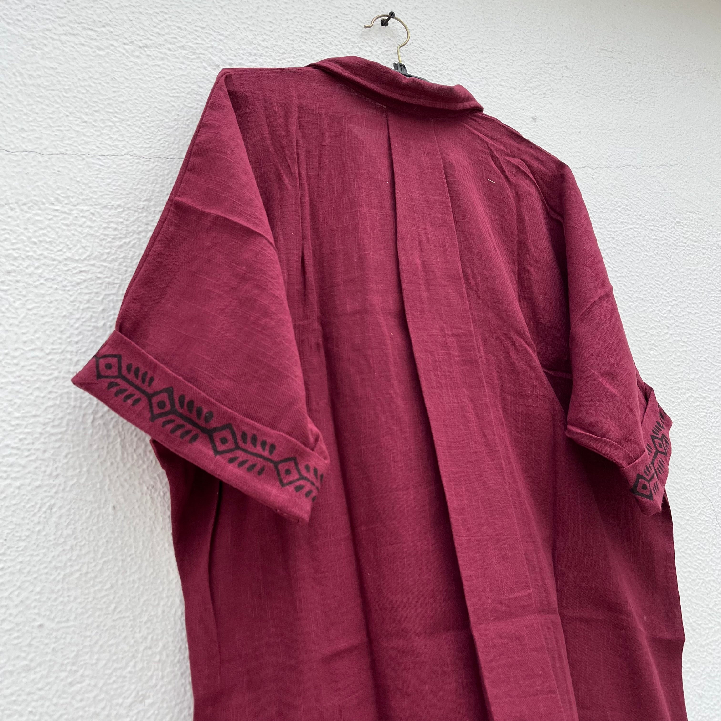 Rahgir Cotton Unisex Shirt 2.0 - Wine