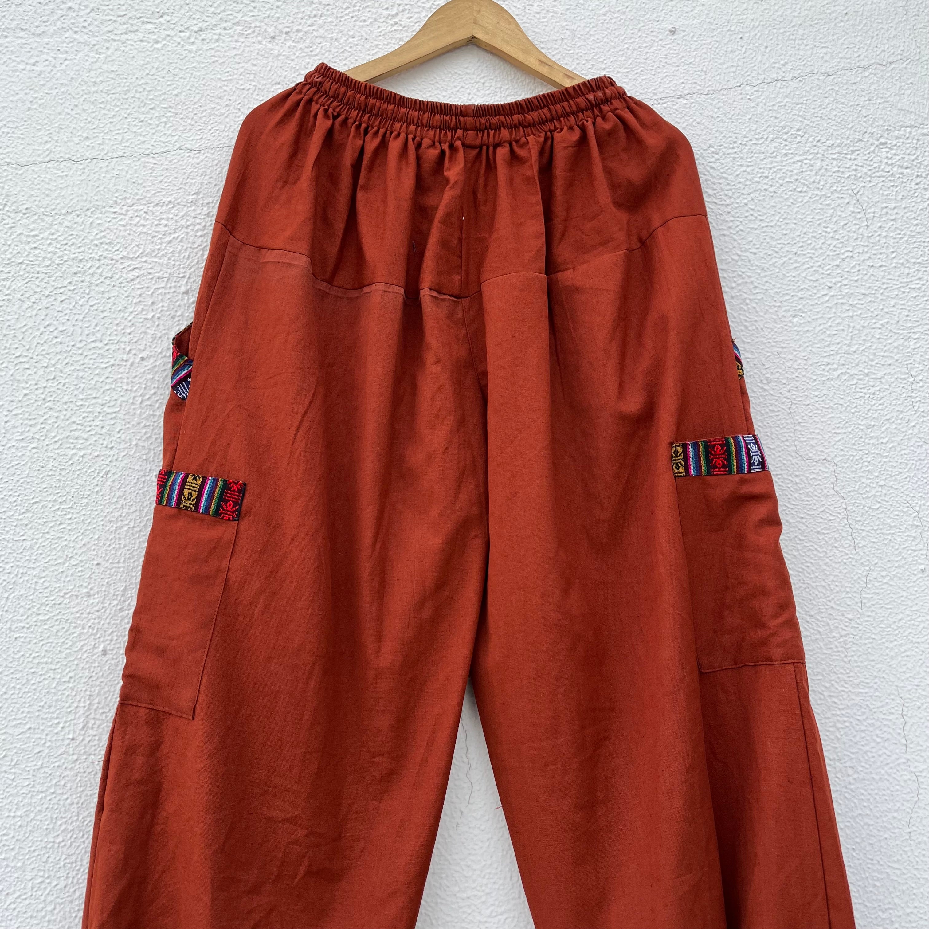 Pahadi Chakra Pants - Rust Orange