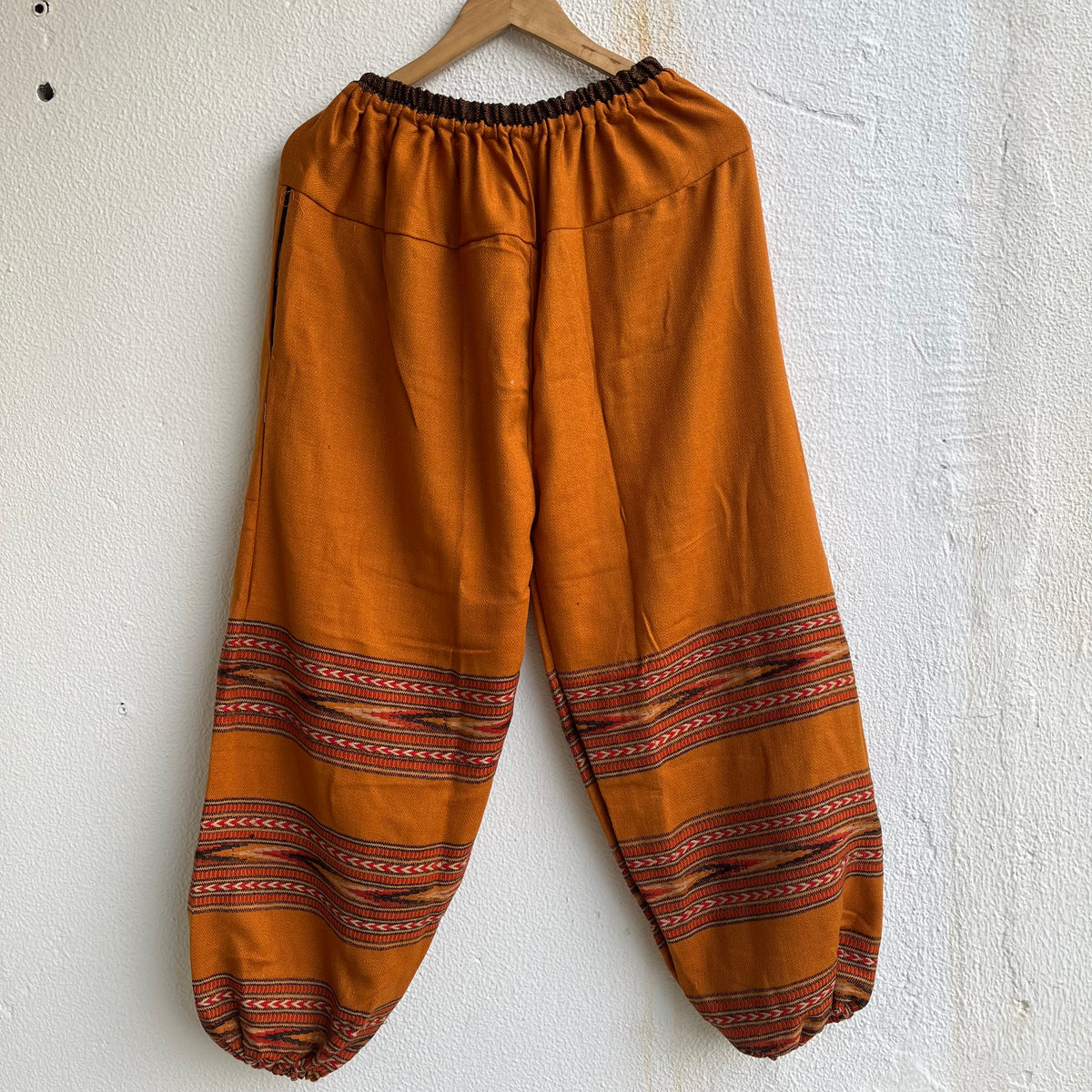 Woollen Kullu 3 Patti Pants- Mustard