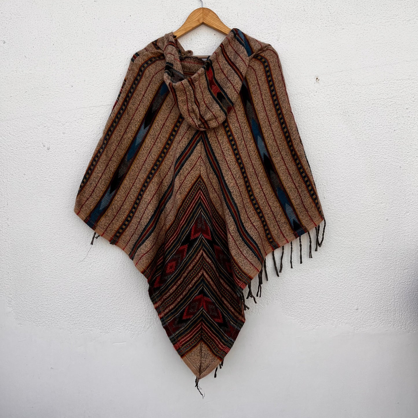 Pahadi Printed Poncho With Hood