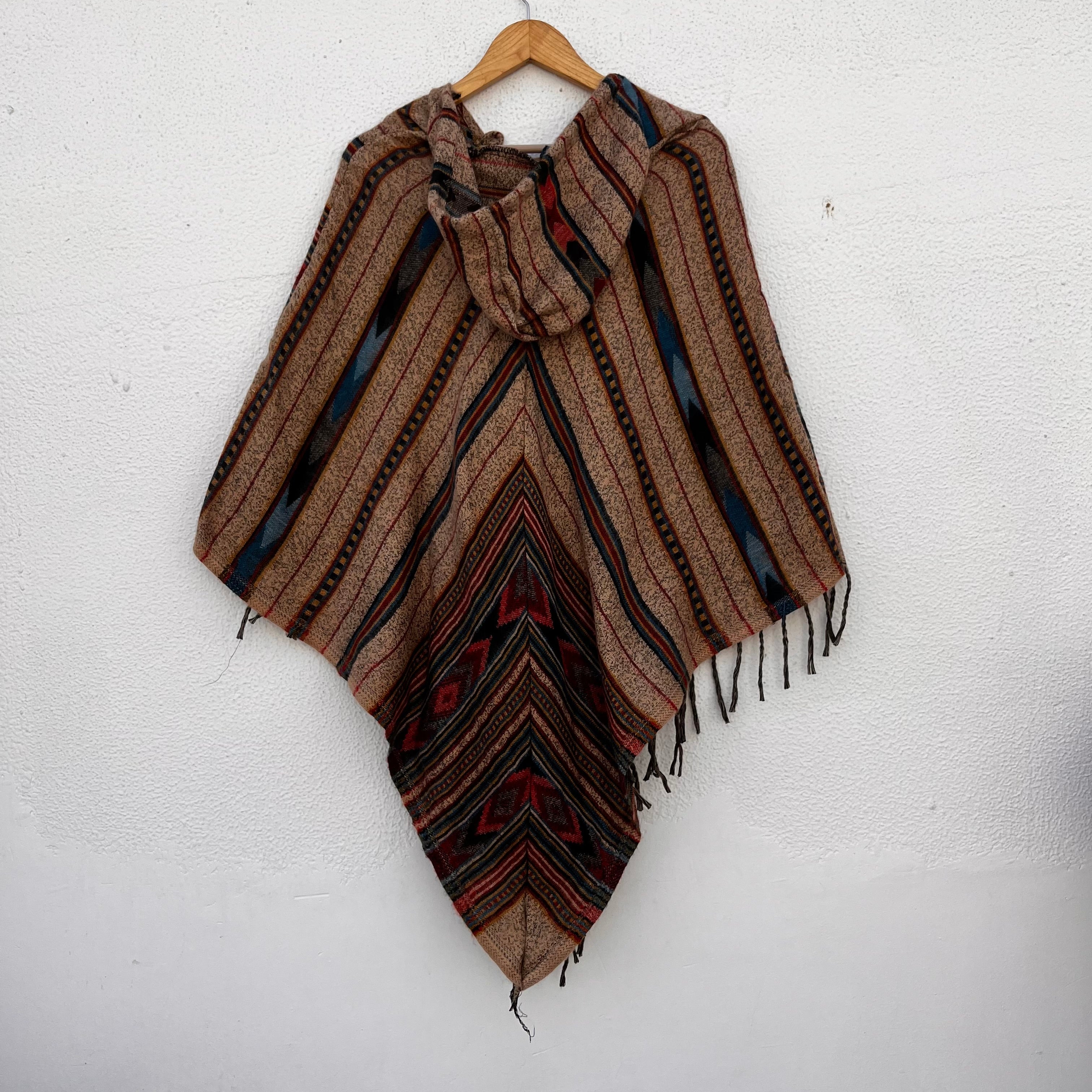 Pahadi Printed Poncho With Hood