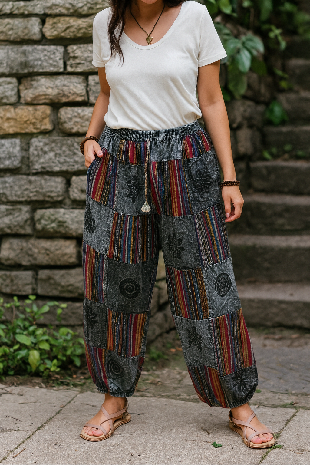 Himalayan Patchwork Pants- Night