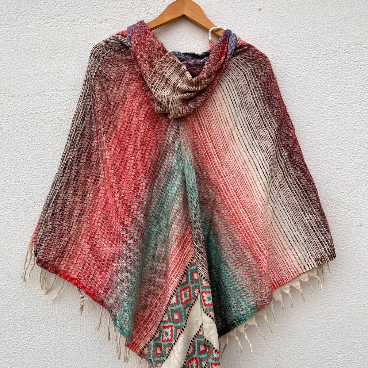 Pahadi Printed Poncho With Hood