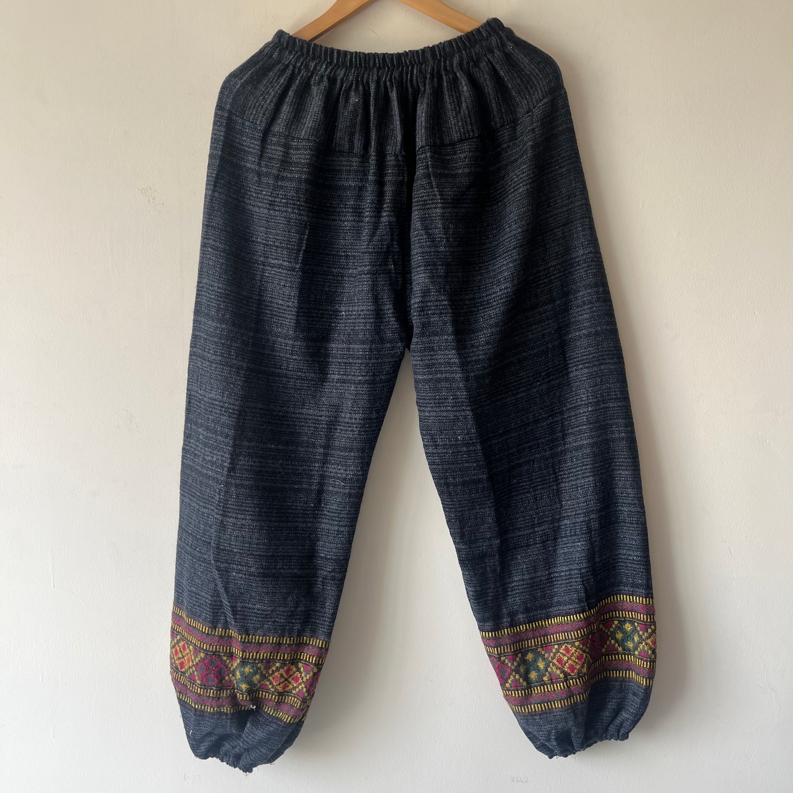 Combo Set - Kullu Poncho + Woollen Pants (Brown+ Black)