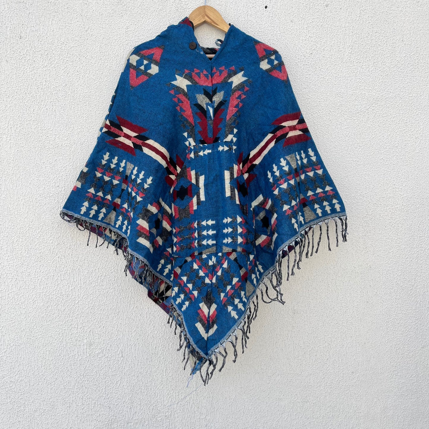 Pahadi Printed Poncho With Hood