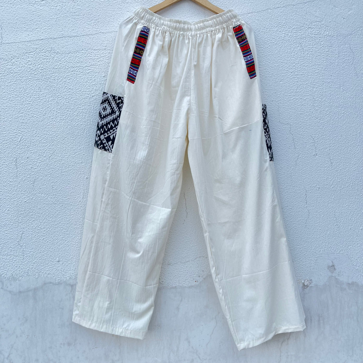 Pahadi Boho Pants - Cream(black)
