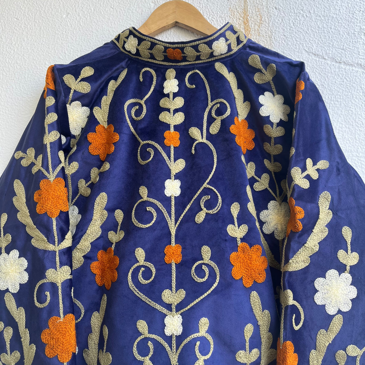 Jaipuri Thread Velvet Jacket