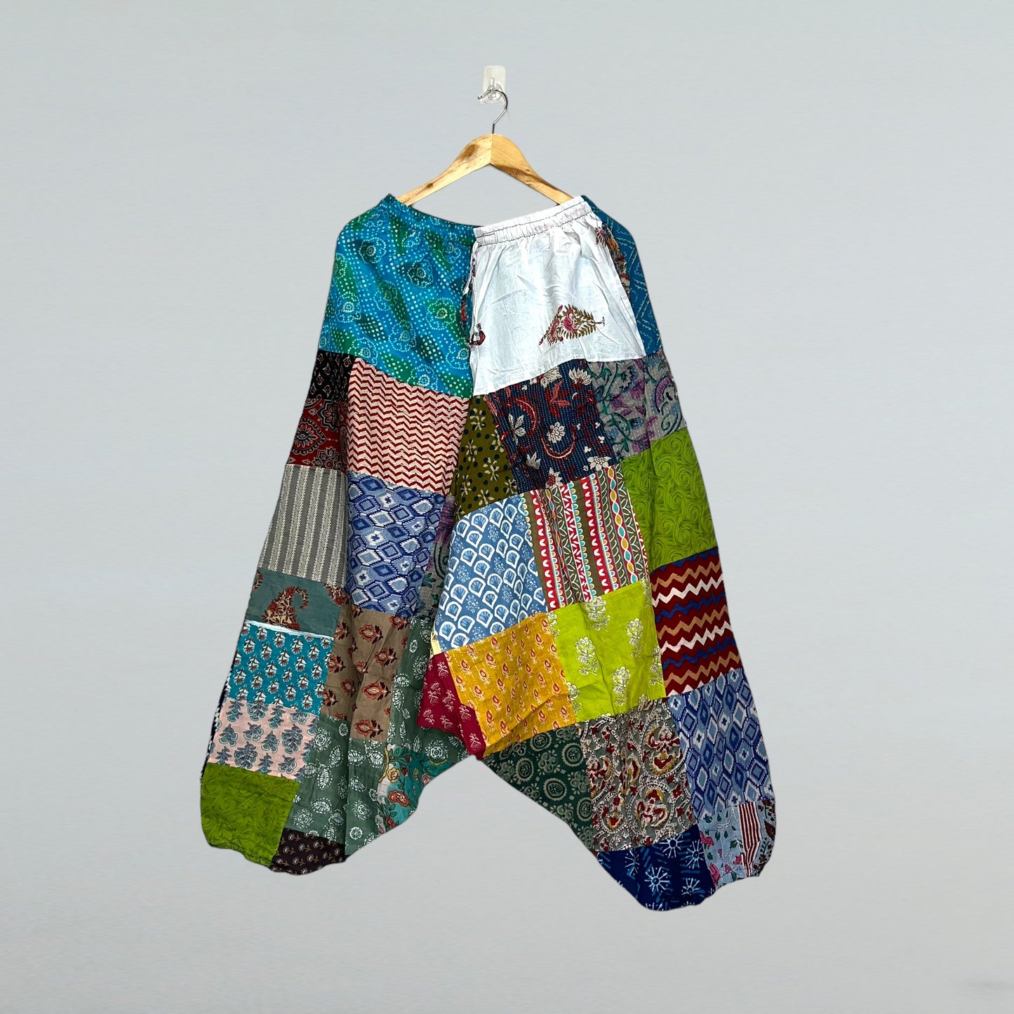 Patchwork Harem Pants