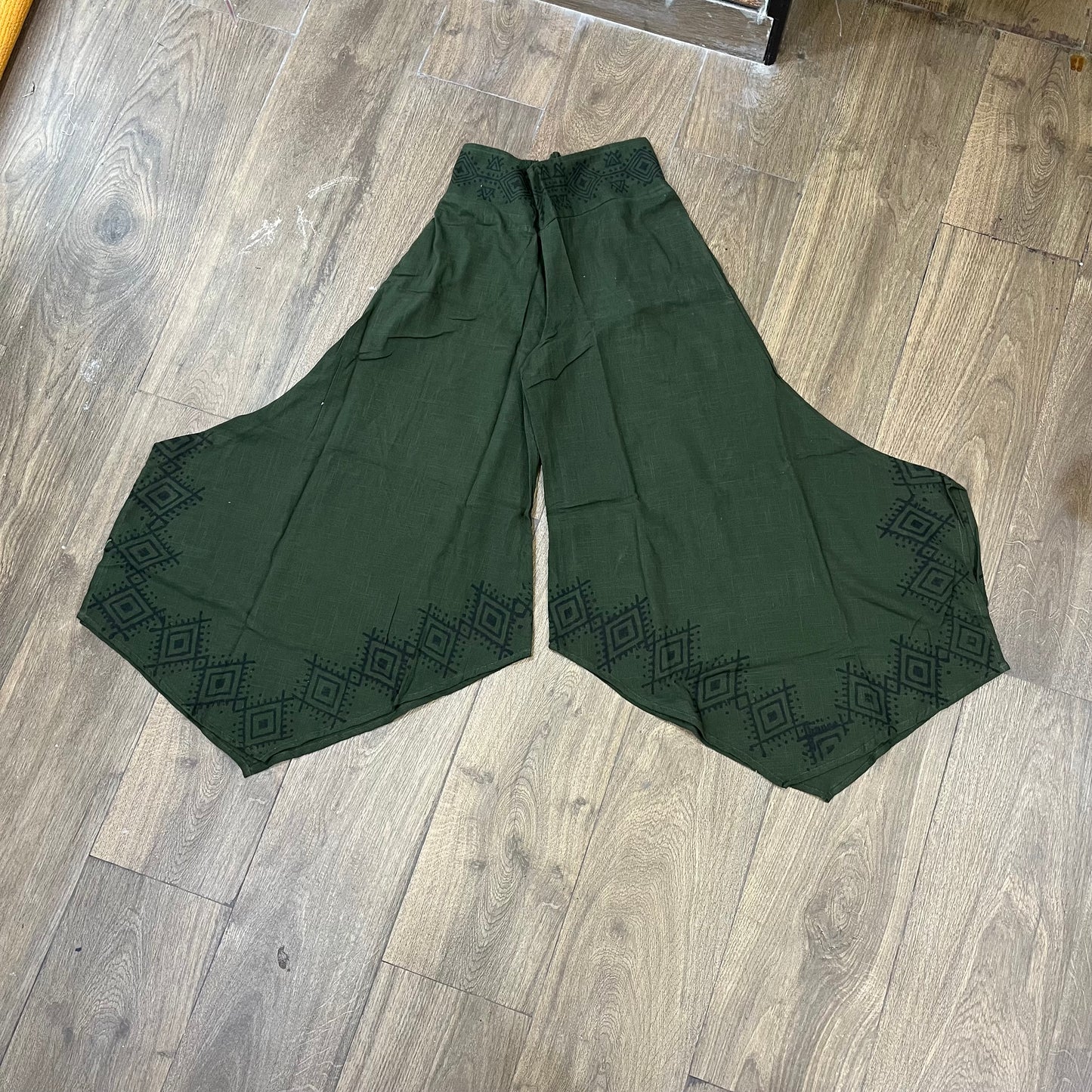 Radha Cotton Pants - Forest