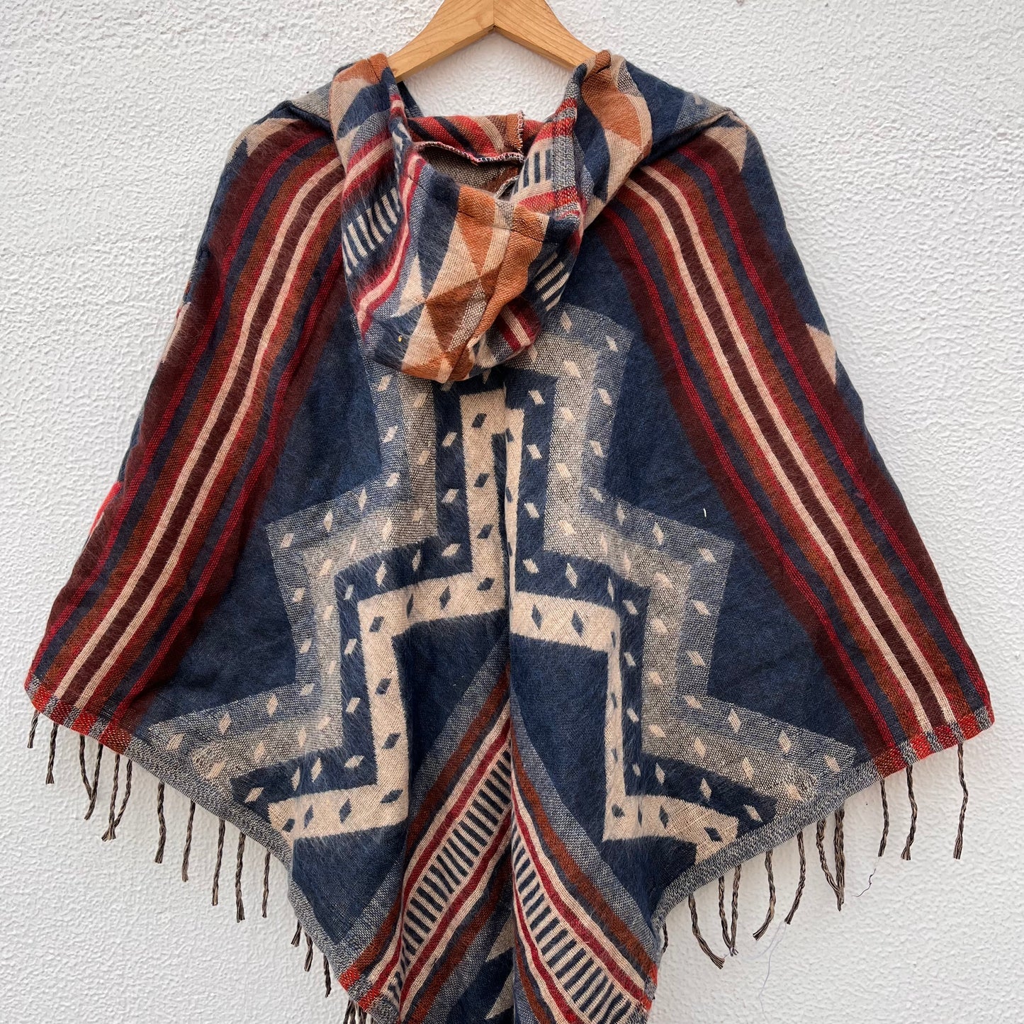 Pahadi Printed Poncho With Hood